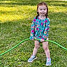 Oakley joined the competition — help win amazing prizes! child, smiling, grass, greenery, hose, outdoor, play, happy, sneakers, floral_clothing, curly_hair, summer, nature, person, young_child, lawn, garden, fun, daylight, casual