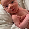 Sydney joined the competition — help win amazing prizes! newborn, baby, infant, skin, face, eyes, blanket, bed, resting, cute, human, child, portrait, soft, naked, sleepy, small, person, cozy, young