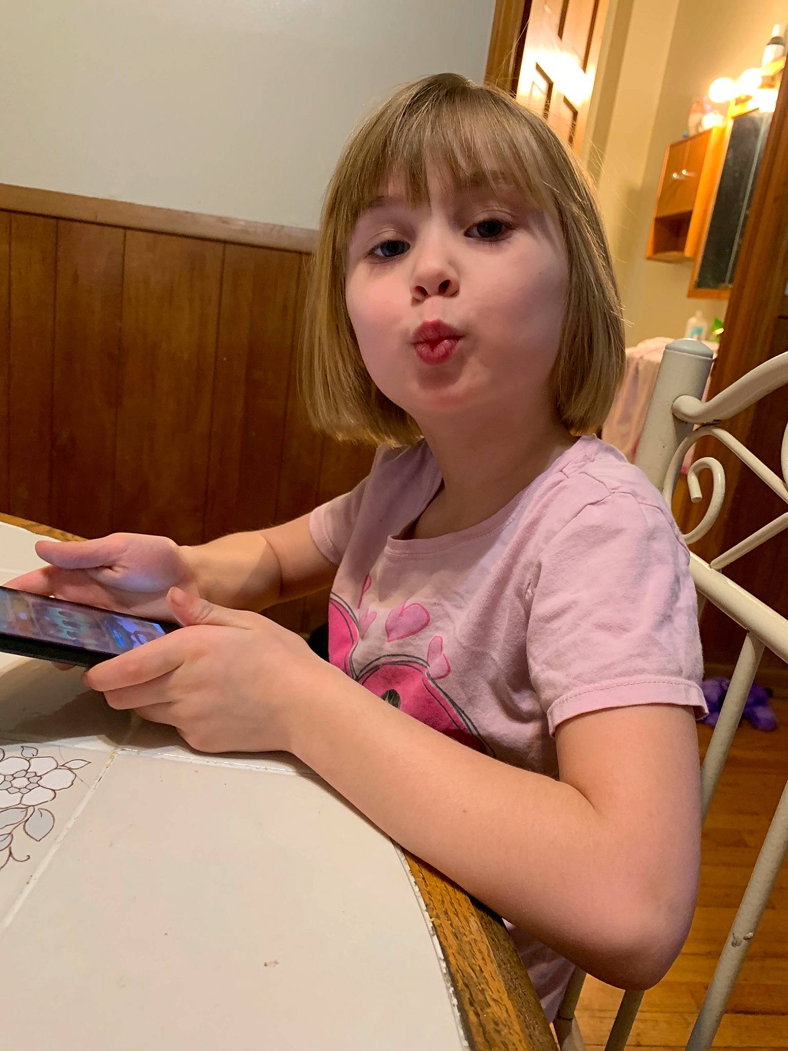 Harmony is registered to the contest to win money with this photo: blond, child, learning, person, reading