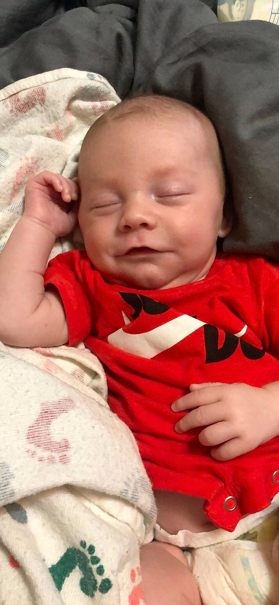 Cashton joined the competition — help win amazing prizes! baby, baby_toddler_clothing, cheek, child, comfort, eyebrow, finger, hand, happy, iris, linens, lip, mouth, neck, nose, person, skin, sleeve, smile, textile