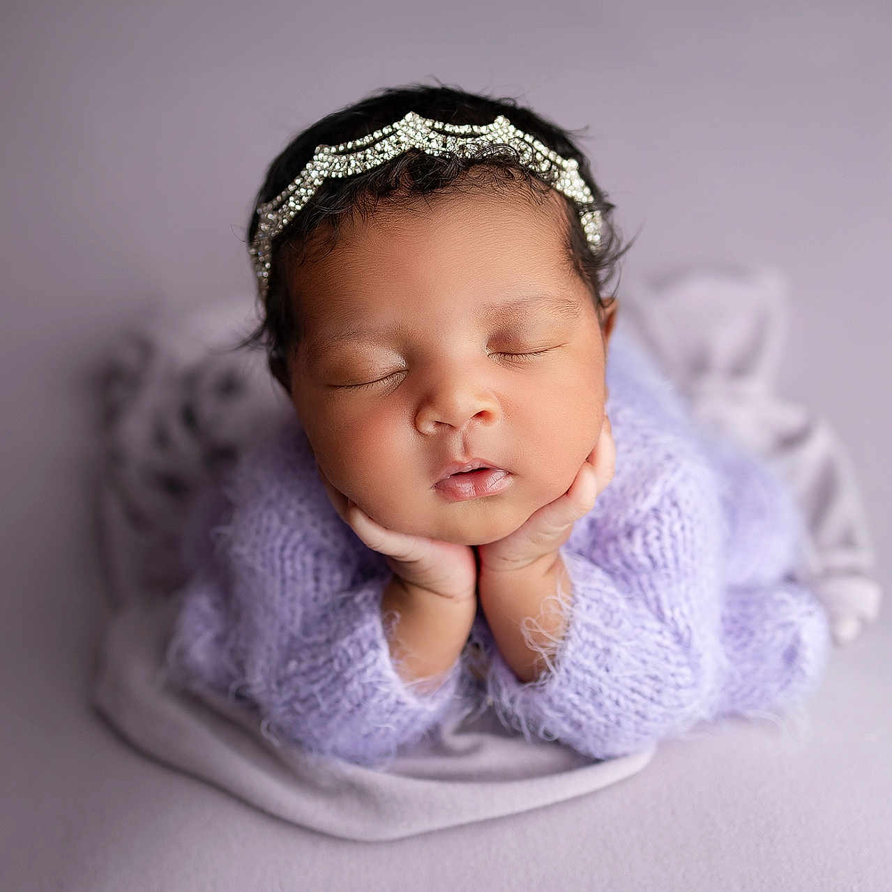 Harmony is registered to the contest to win money with this photo: accessories, baby, blanket, bodypart, bonnet, clothing, face, finger, hand, happy, hat, head, headband, jewelry, newborn, person, photography, portrait, sleeping, smile