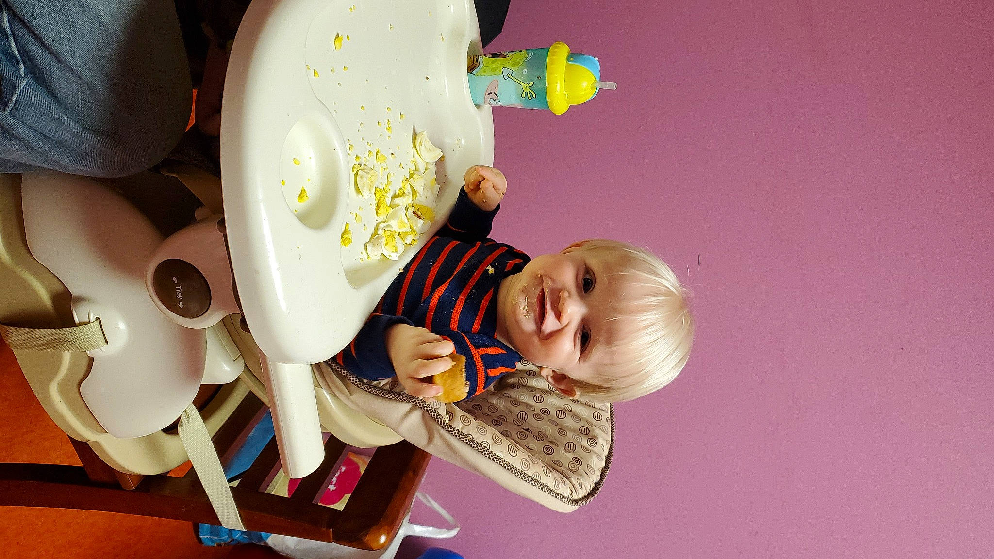 Asher joined the competition — help win amazing prizes! baby, baby_products, baby_toddler_clothing, baby_toys, chair, child, fun, happy, hat, joy, person, play, product, room, smile, tableware, toddler, toy, wood