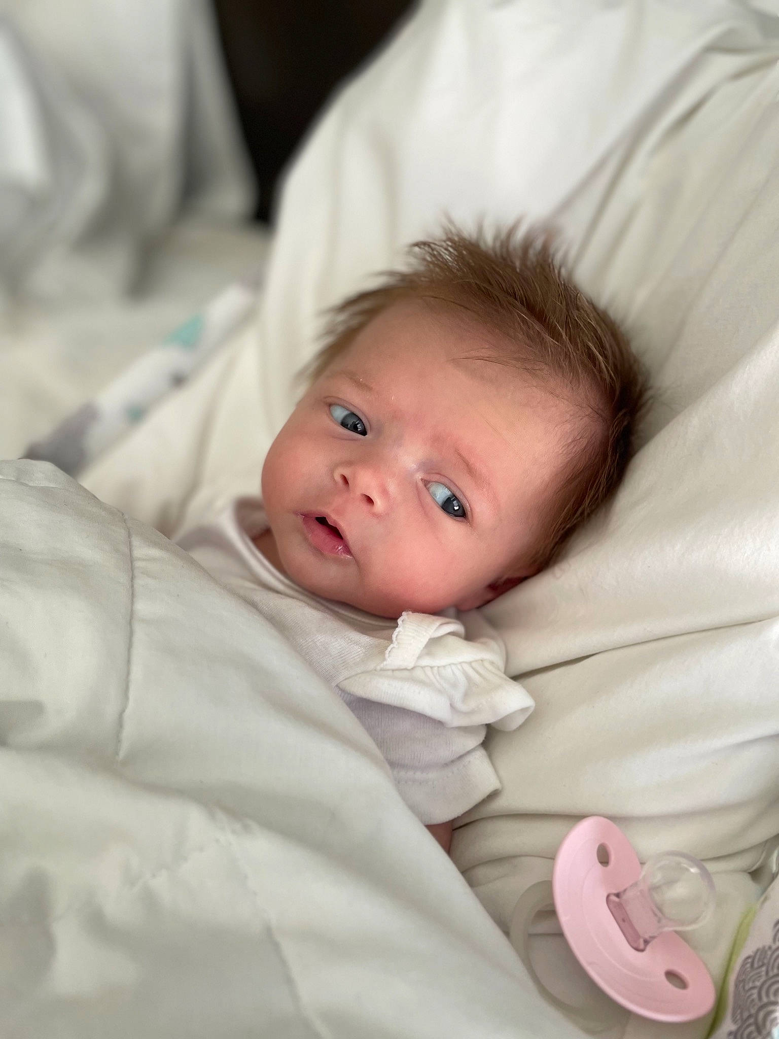 Octavia joined the competition — help win amazing prizes! baby, baby_products, baby_toddler_clothing, bedtime, cheek, child, chin, comfort, event, eyebrow, face, iris, linens, lip, mammal, nose, person, sitting, skin, sleeve