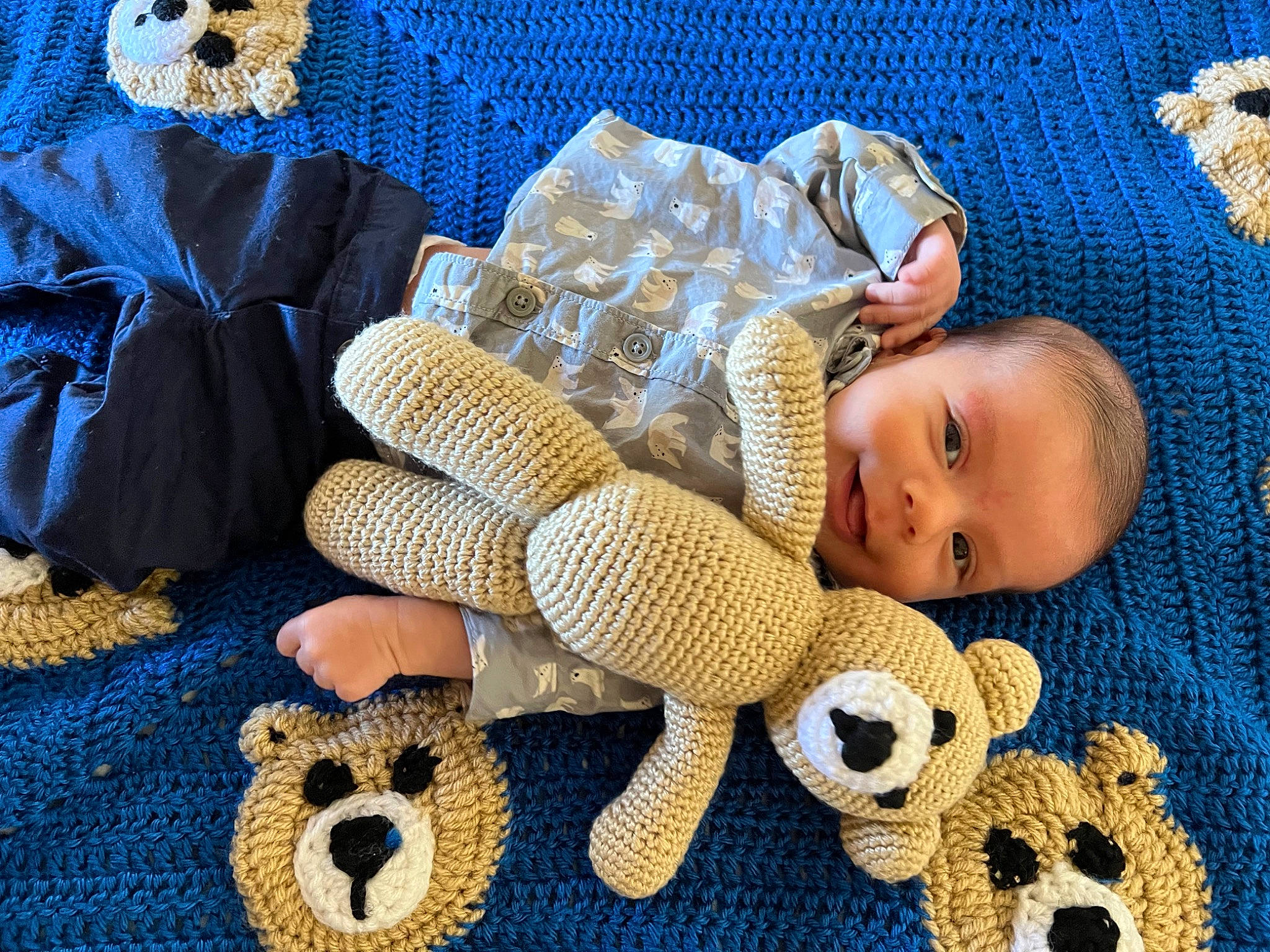 Kevin joined the competition — help win amazing prizes! baby, baby_sleeping, baby_toddler_clothing, blue, child, comfort, headgear, linens, organ, pattern, person, product, skin, stuffed_toy, textile, toddler, toy, wood, wool, woolen