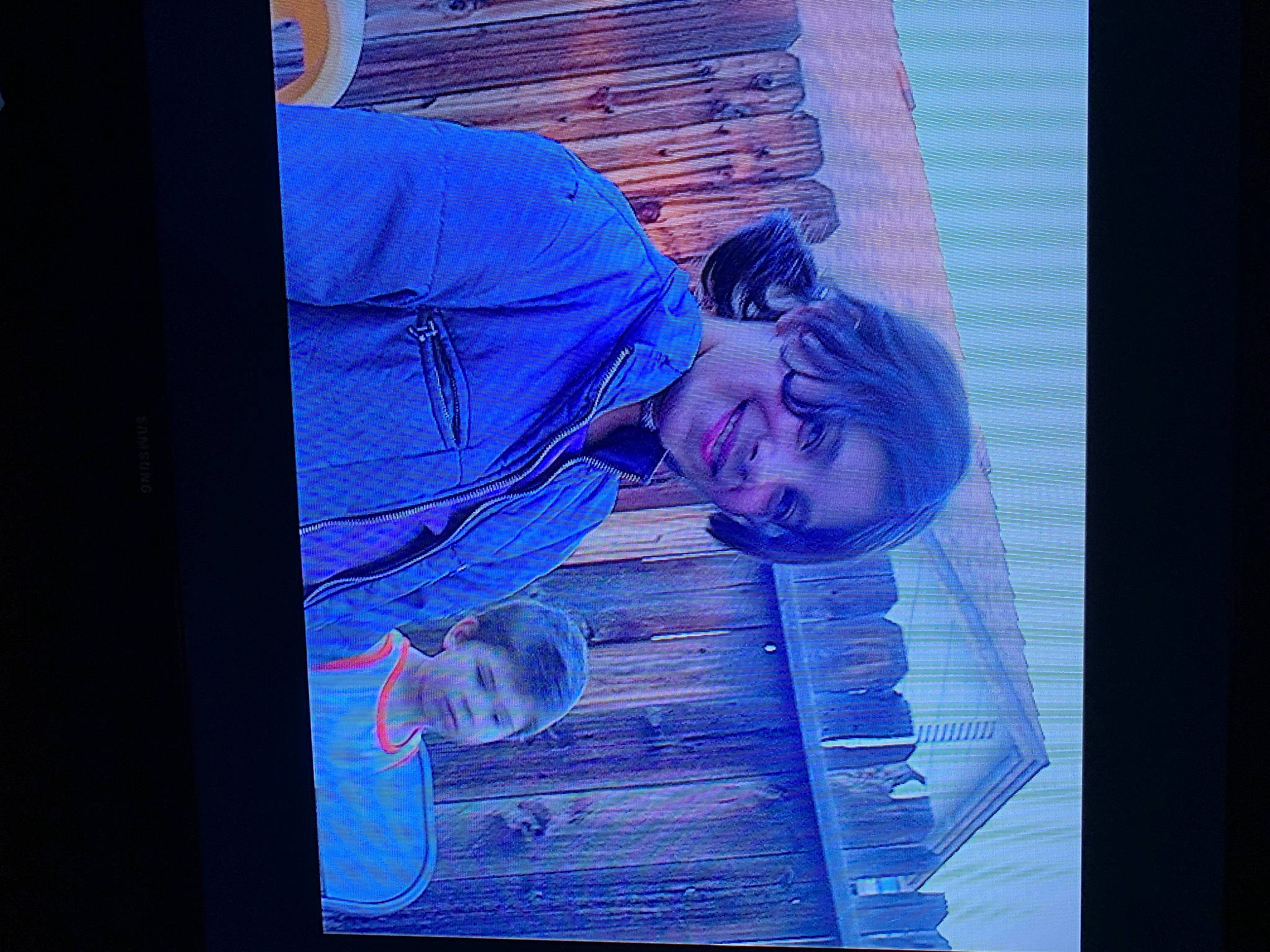 Clark joined the competition — help win amazing prizes! azure, blue, display_device, electric_blue, entertainment, event, flat_panel_display, fun, joy, magenta, media, multimedia, performing_arts, person, projection_screen, purple, rectangle, space, technology, violet