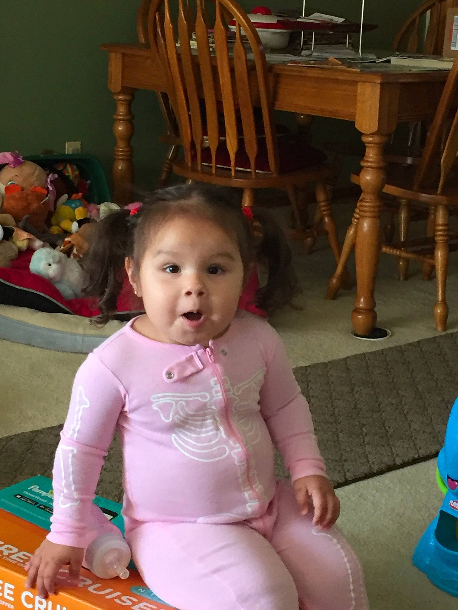 Sophia Hope is registered to the contest to win money with this photo: baby, child, person, sitting, skin, surprise, toddler