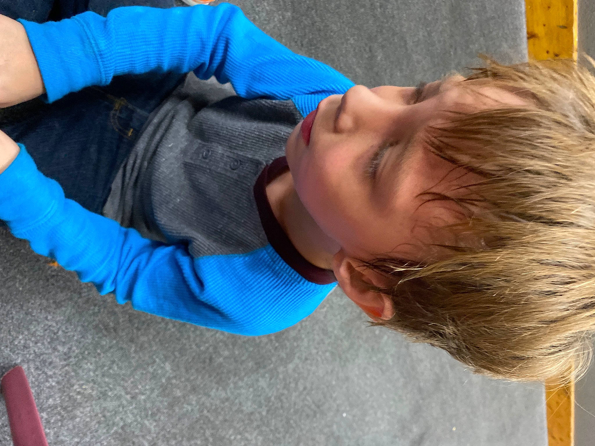 Miles joined the competition — help win amazing prizes! child, comfort, denim, elbow, electric_blue, fun, grass, happy, joint, knee, leisure, person, play, recreation, sitting, sleeve, t_shirt, toddler