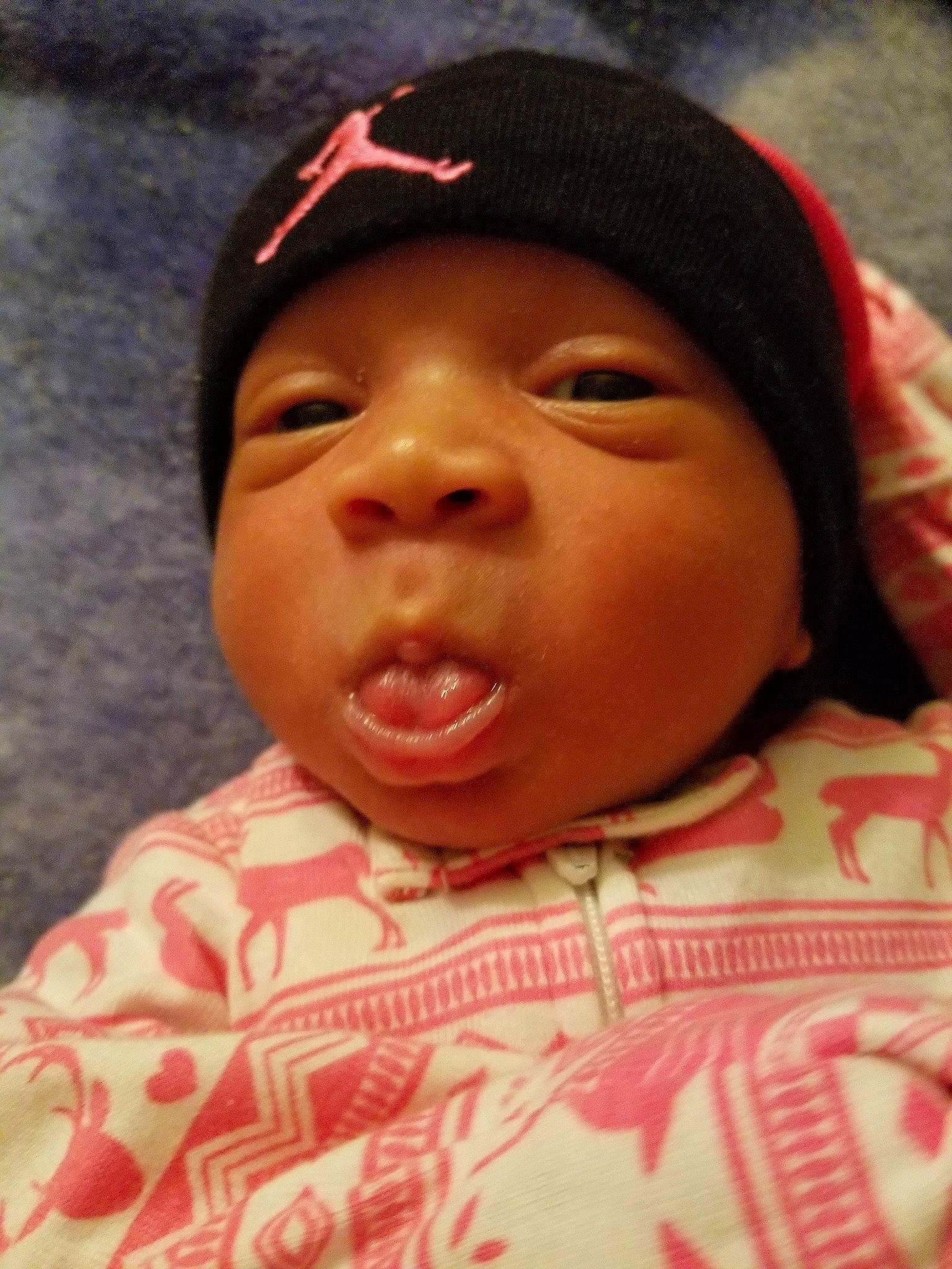 Emoni joined the competition — help win amazing prizes! baby, cheek, child, chin, face, facial_expression, forehead, head, lip, mouth, nose, person, skin, smile, toddler