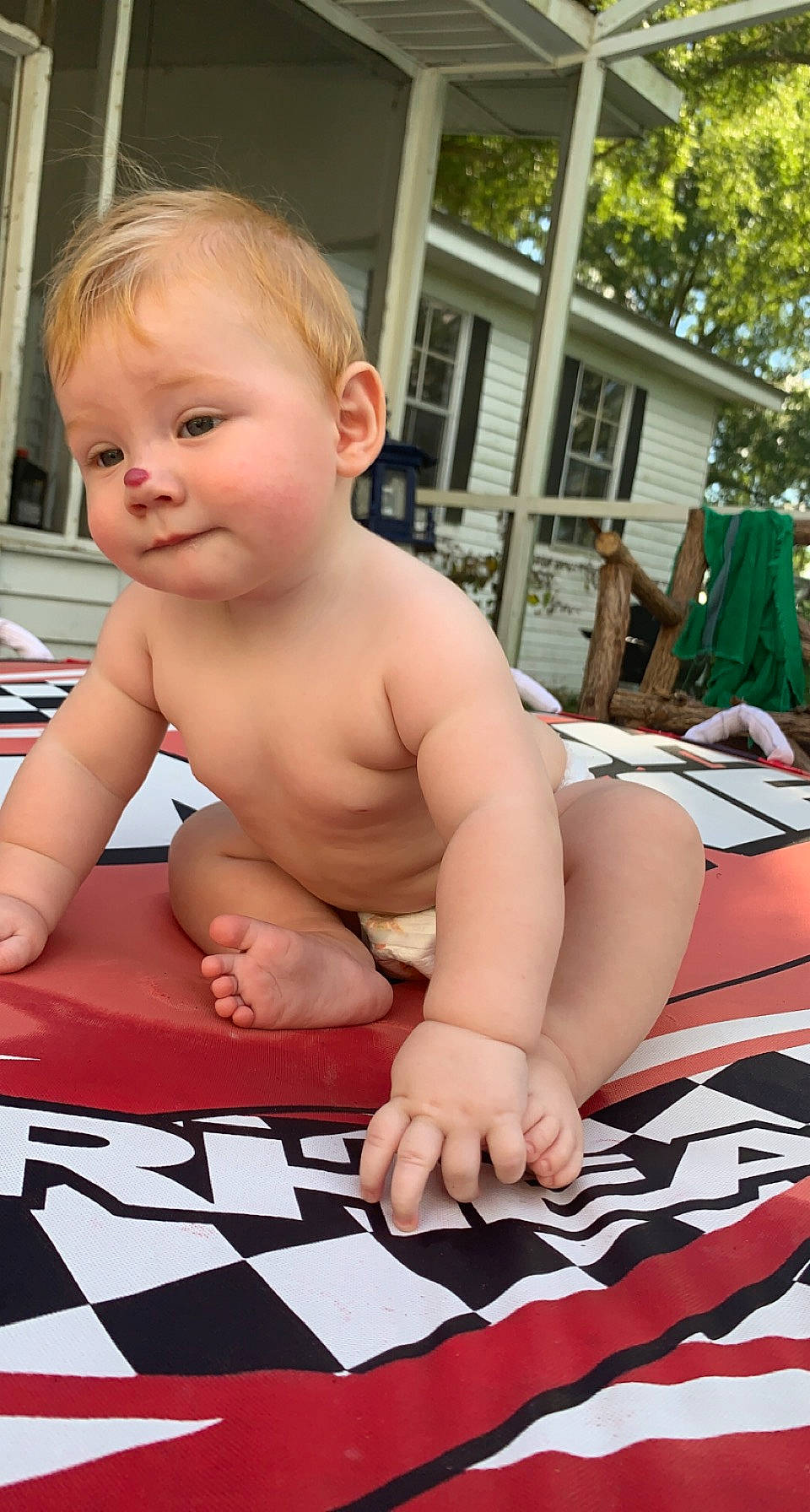 Cyrus is registered to the contest to win money with this photo: baby, black, cheek, chest, flooring, fun, happy, human, human_body, joint, leisure, lip, mouth, muscle, nose, person, skin, smile, thumb, toddler