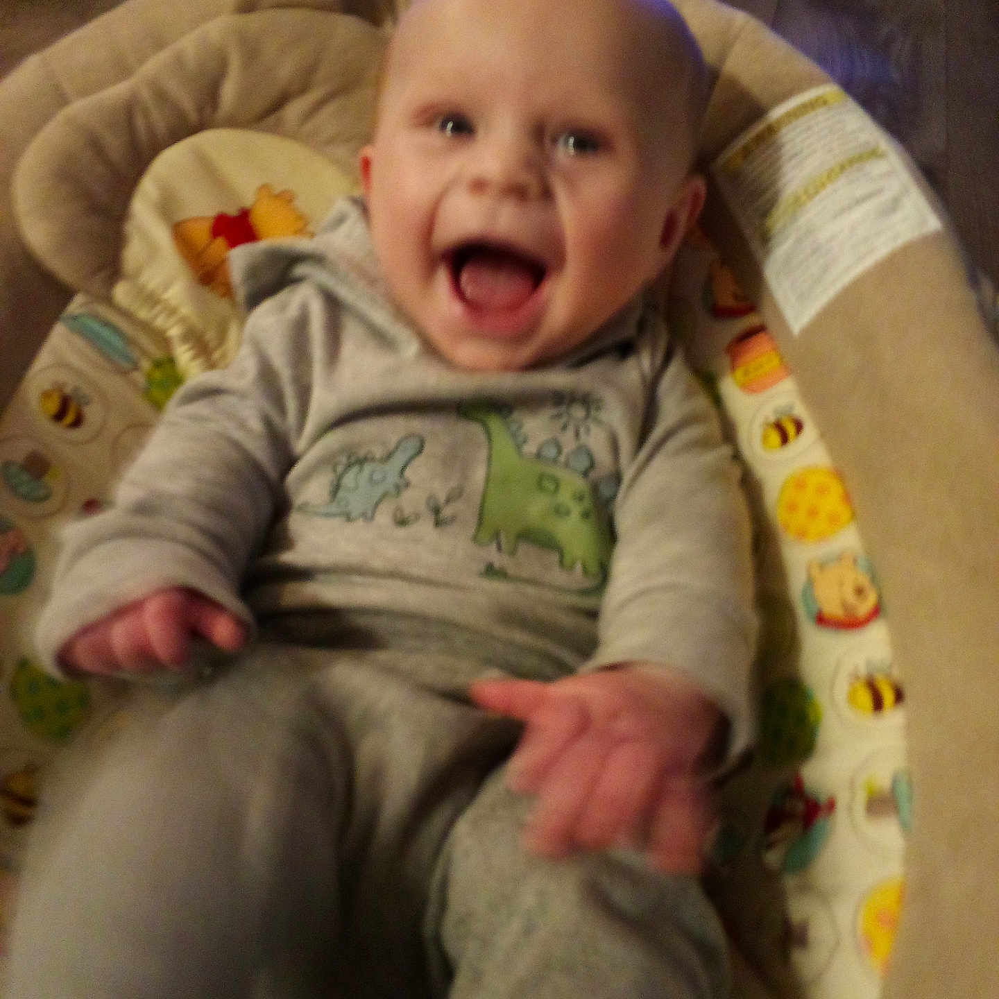 Sawyer joined the competition — help win amazing prizes! baby, bed, clothing, couch, crib, cushion, face, furniture, happy, head, homedecor, infantbed, laughing, newborn, pants, person, photography, portrait, quilt, sitting
