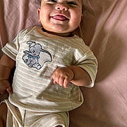 Roman joined the competition — help win amazing prizes! baby, infant, child, smiling, tongue_out, lying_down, portrait, face, pink_blanket, bed, clothing, elephant_design, onesie, short_sleeves, fist, happy, indoor, close_up, soft_lighting, adorable