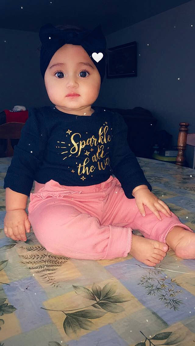 Julyza joined the competition — help win amazing prizes! baby, baby_toddler_clothing, cheek, child, cool, fun, headwear, person, pink, sitting, skin, smile, t_shirt, toddler