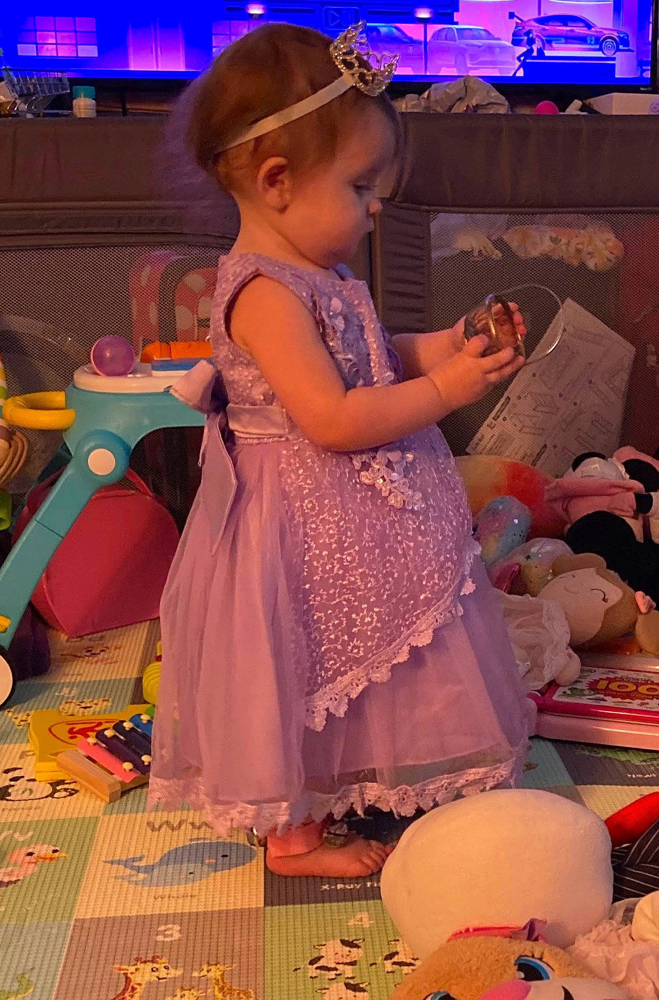 Alexandria joined the competition — help win amazing prizes! baby_toddler_clothing, beauty, blue, chair, child, event, fashion_design, fun, happy, hat, leisure, lighting, magenta, peach, person, photograph, pink, purple, sitting, snapshot