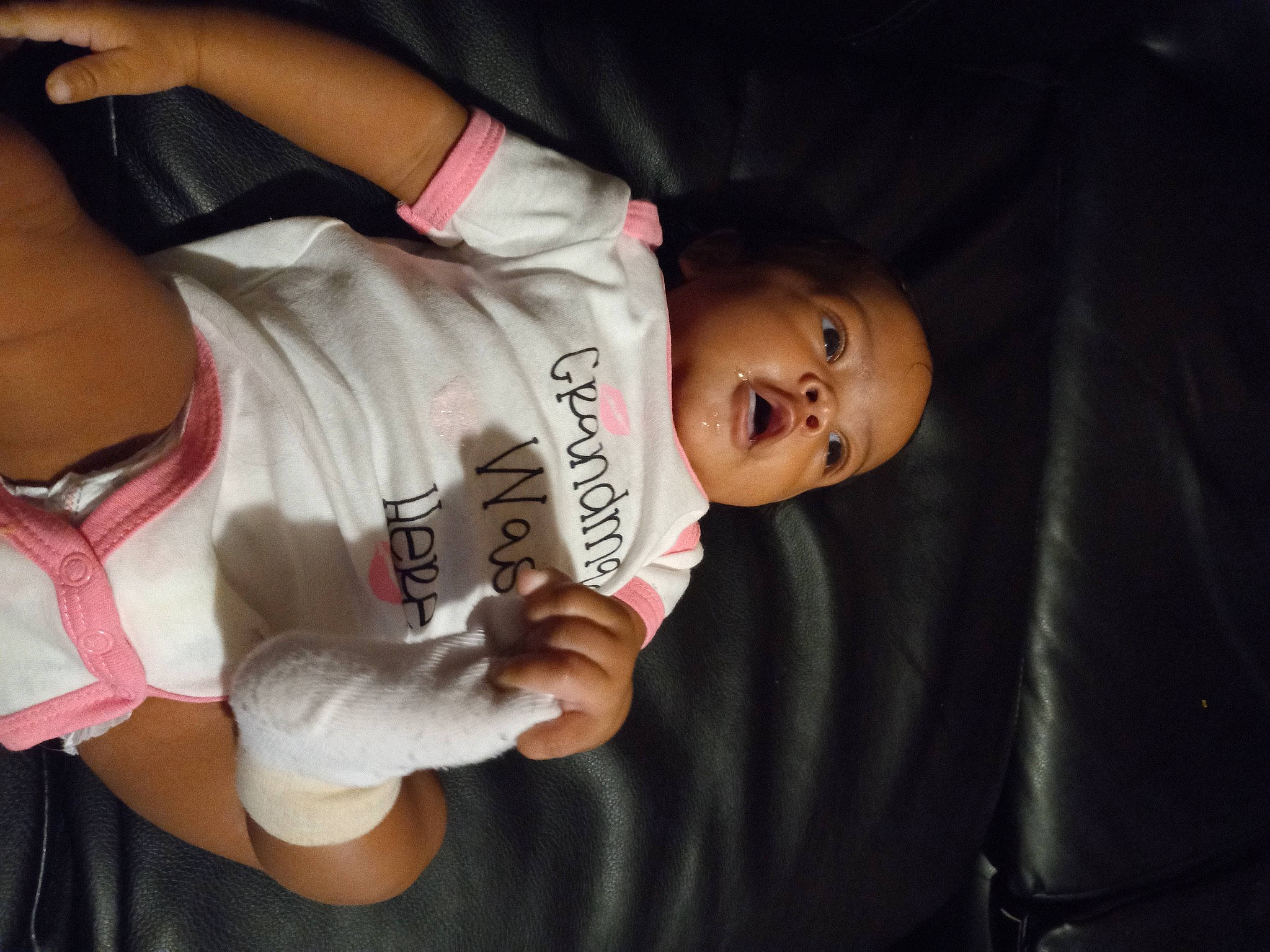 Amoura joined the competition — help win amazing prizes! arm, baby, carmine, cheek, chest, child, cool, elbow, flash_photography, fun, gesture, hairstyle, hand, happy, mouth, person, sleeve, t_shirt, thumb, toddler