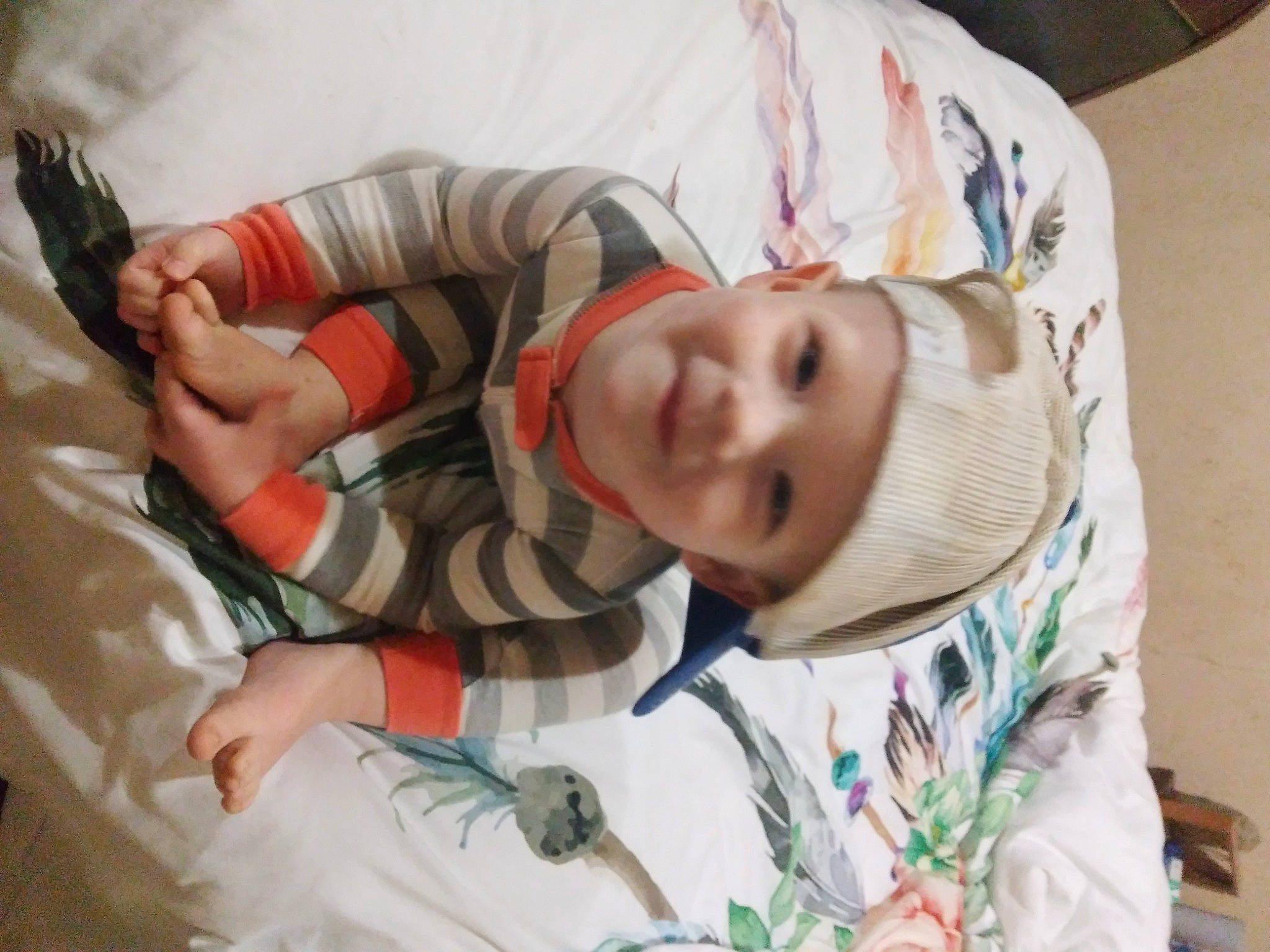 Bryar is registered to the contest to win money with this photo: baby, baby_products, baby_toddler_clothing, bedtime, cheek, child, comfort, happy, headwear, joy, linens, nap, pattern, people, person, room, skin, sleep, sleeve, toddler