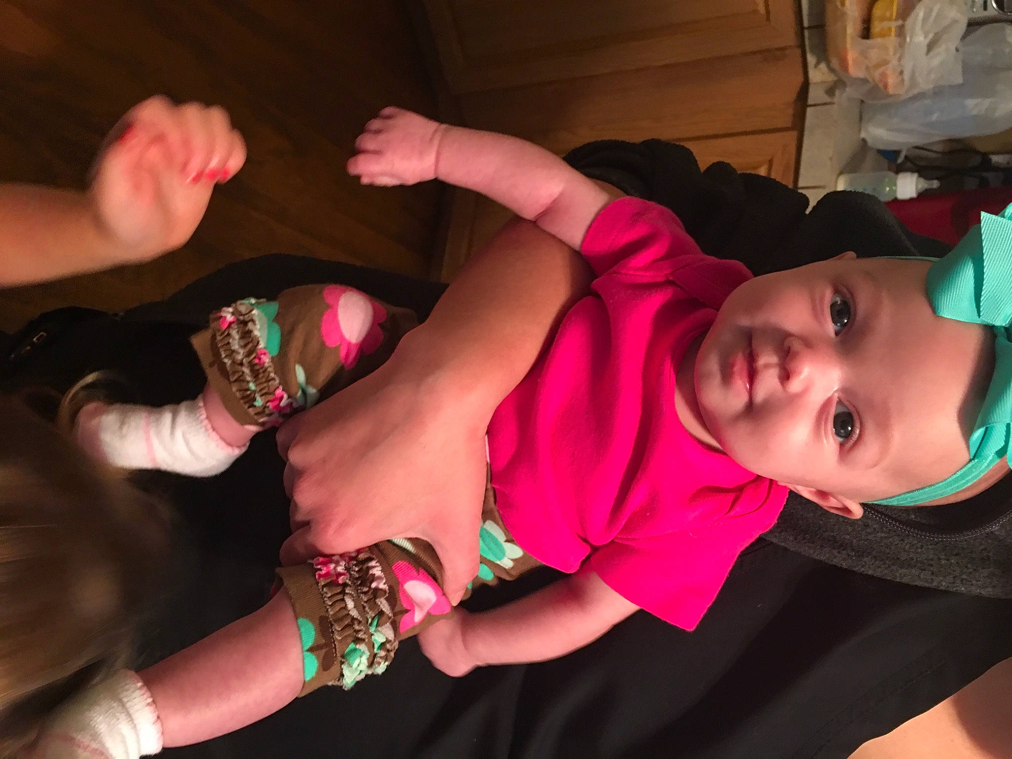 Carmen is registered to the contest to win money with this photo: arm, child, finger, fun, hand, leg, nail, party, person, pink