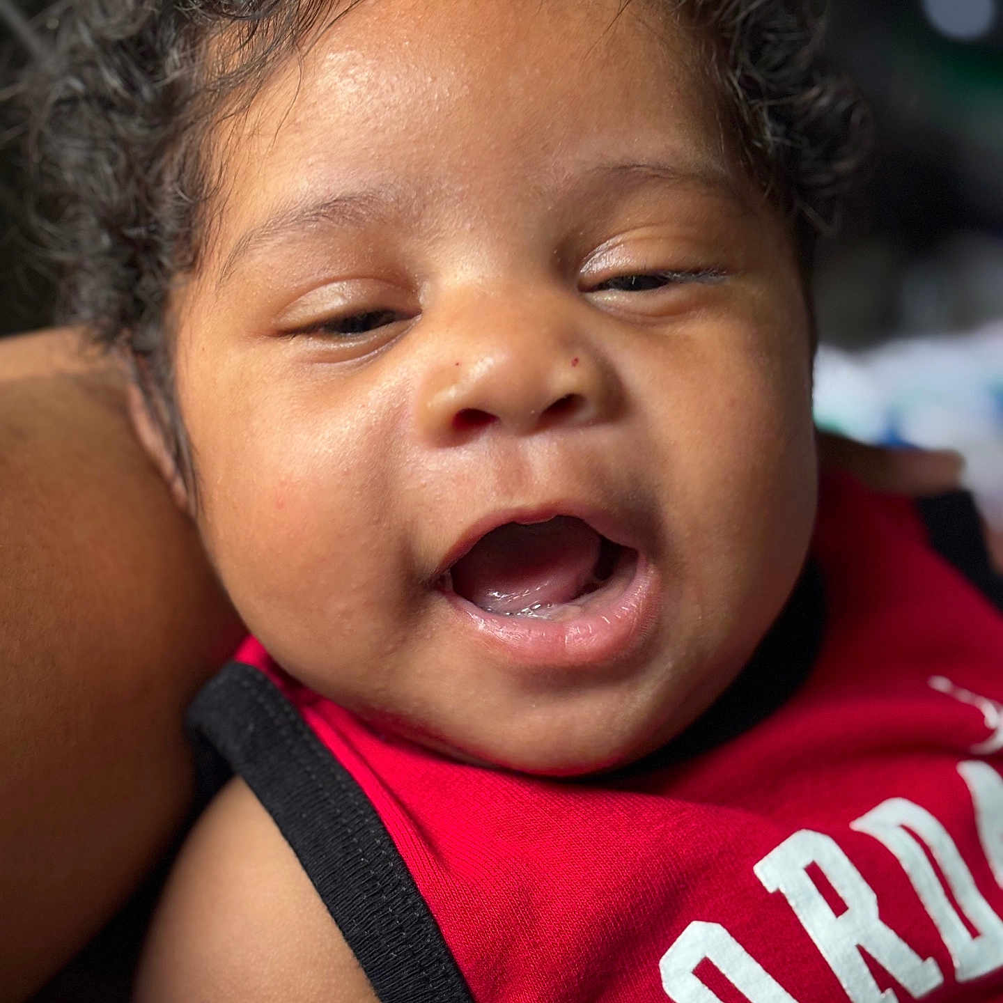 Malakai joined the competition — help win amazing prizes! baby, babylaughing, crying, face, happy, head, laughing, person, photography, portrait, sad, yawning