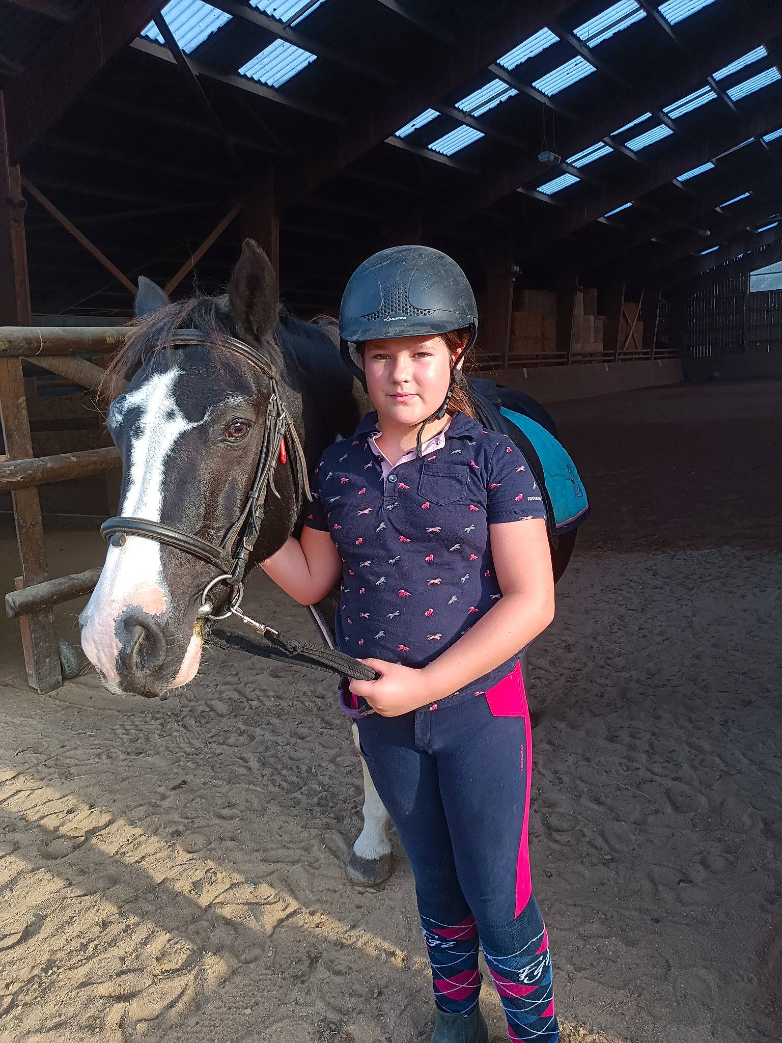 Mya a rejoint le concours — aidez-le/la à gagner de superbes lots ! bit, bridle, electric_blue, equestrian_helmet, equestrian_sport, equestrianism, headwear, helmet, horse, horse_supplies, horse_tack, livestock, mane, mare, pack_animal, person, personal_protective_equipment, recreation, rein, saddle