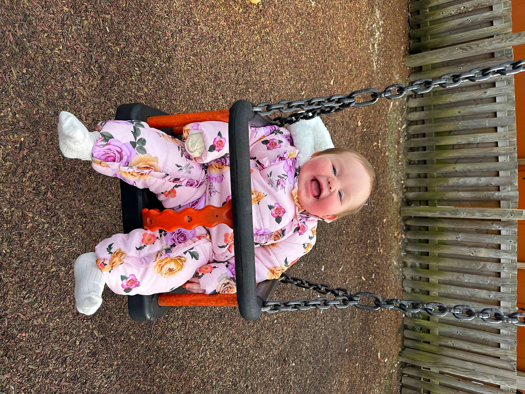 Autumn-rose joined the competition — help win amazing prizes! baby, baby_products, baby_toddler_clothing, child, foot, fun, happy, hat, magenta, pattern, person, pink, smile, toddler, wood