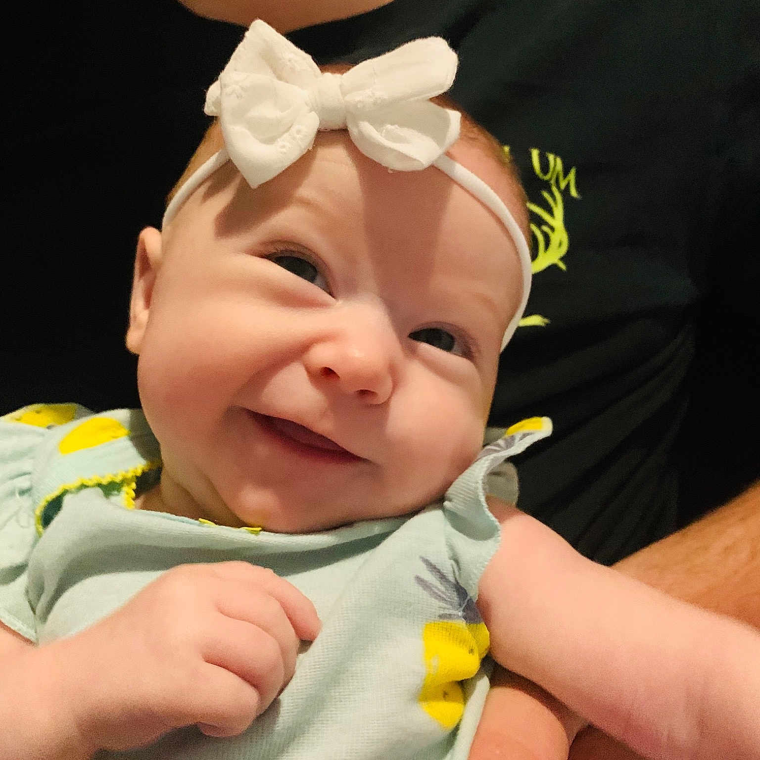 Brexleigh is registered to the contest to win money with this photo: baby, baby_laughing, baby_products, baby_toddler_clothing, cheek, child, comfort, event, finger, fun, gesture, happy, mouth, nail, skin, sleeve, smile, thumb, toddler, yellow