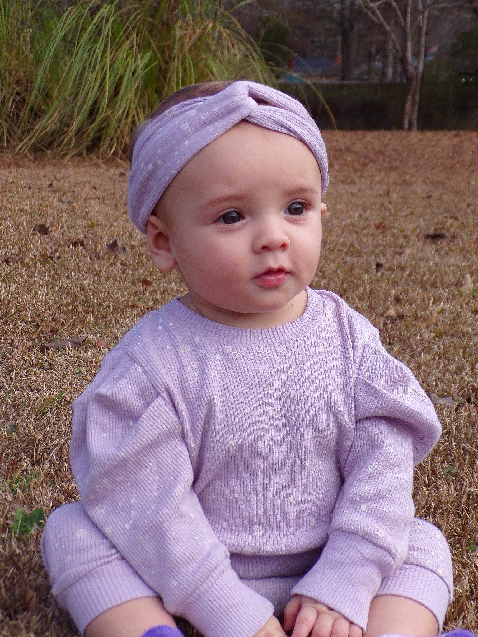 Brooklinn Rae joined the competition — help win amazing prizes! baby, baby_toddler_clothing, cap, cheek, chin, clothing, eye, grass, happy, headgear, headwear, iris, lip, nose, people_in_nature, person, pink, plant, skin, sleeve