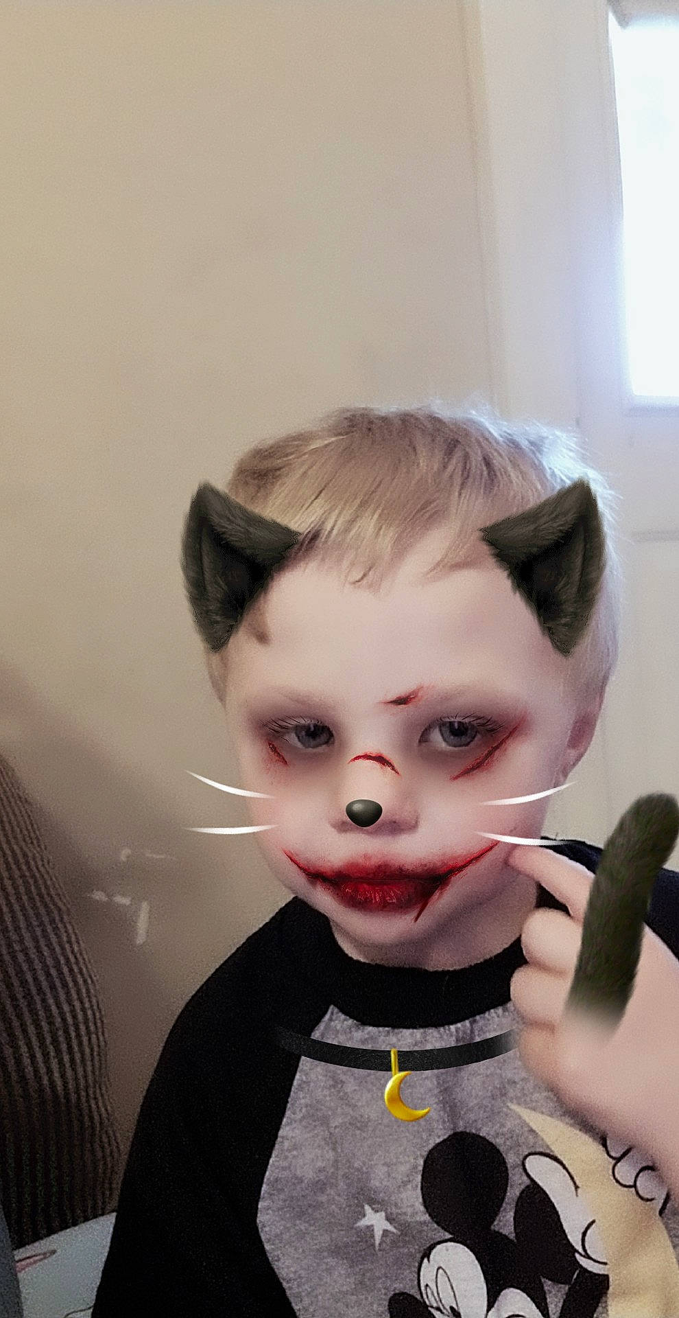 Kayden joined the competition — help win amazing prizes! cat, cheek, child, ear, eye, face, felidae, fictional_character, fur, head, nose, person, small_to_medium_sized_cats, smile, snout, whiskers