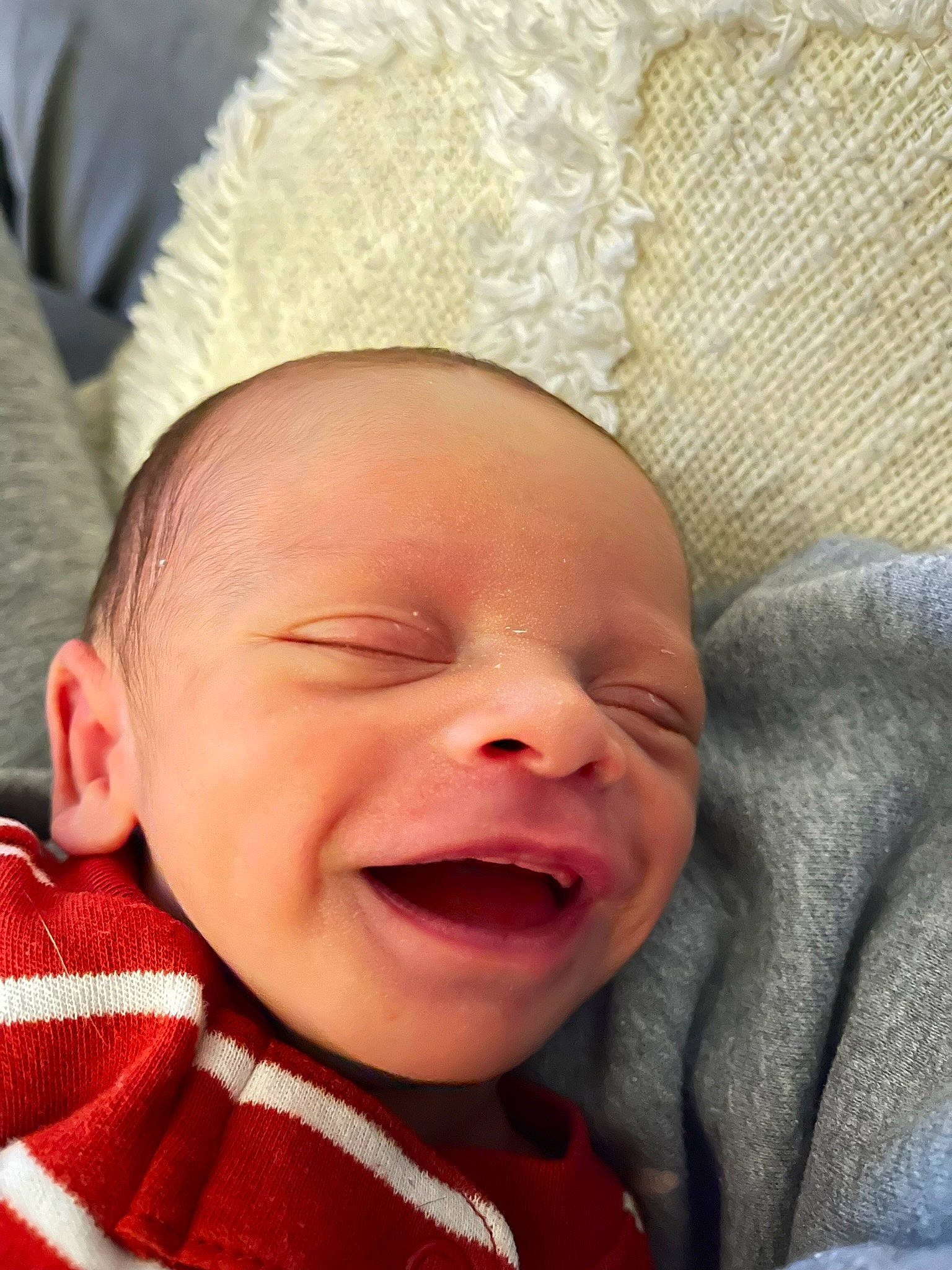 Travon joined the competition — help win amazing prizes! baby, baby_toddler_clothing, cheek, chin, comfort, eyebrow, eyelash, face, facial_expression, finger, gesture, happy, head, iris, lip, mouth, nose, person, skin, smile