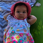 Eve is registered to the contest to win money with this photo: baby_products, child, eye, fun, girl, infant, iris, pink, play, product, purple, skin, smile, textile, toddler, toy