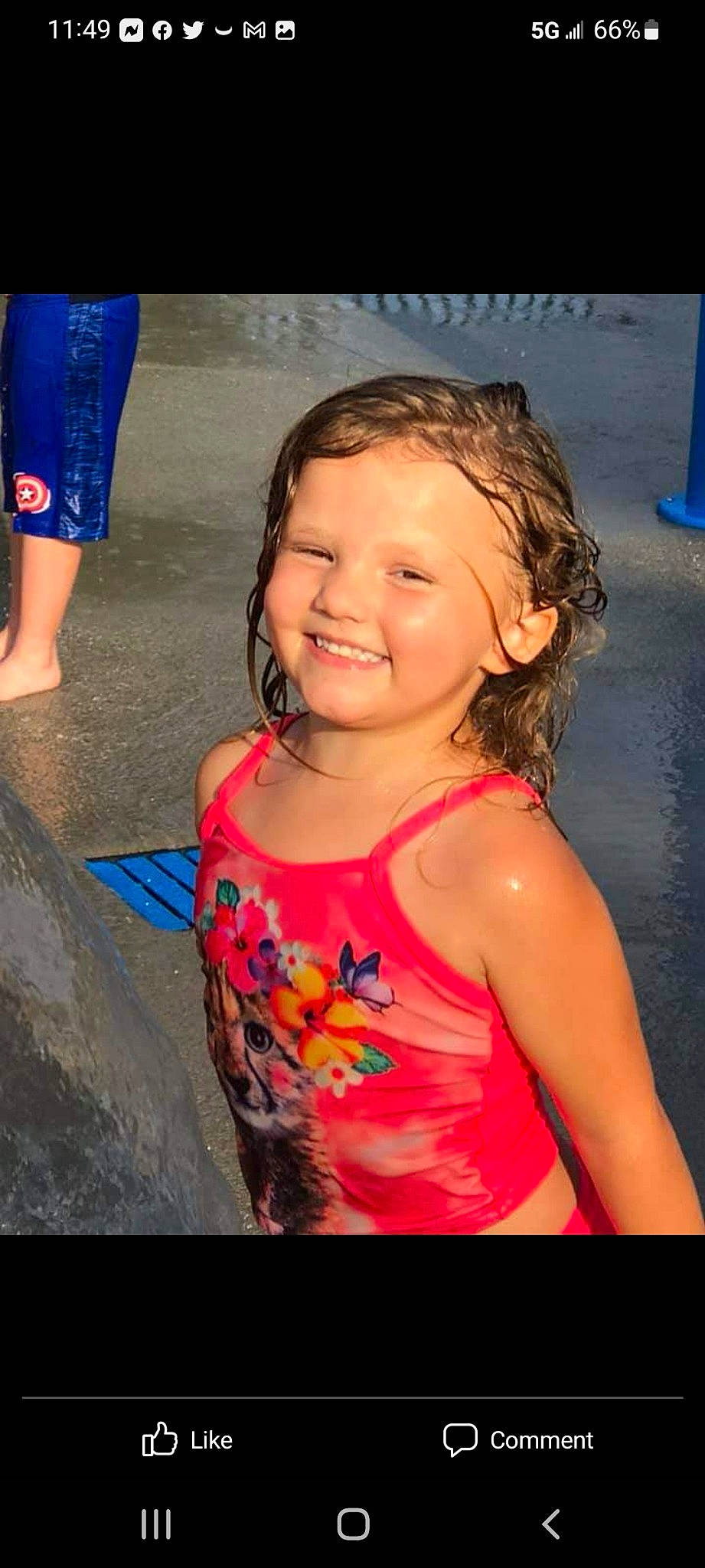 Alyssa joined the competition — help win amazing prizes! blue, body_of_water, cool, flash_photography, fun, gesture, hair, hairstyle, happy, human_body, joy, leisure, mouth, person, pink, shoulder, skin, smile, standing, summer