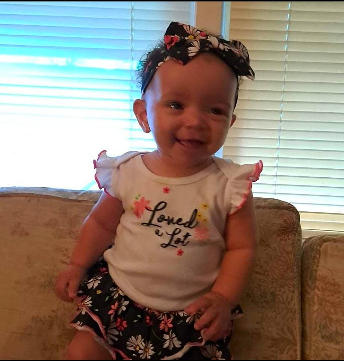 Gabriella joined the competition — help win amazing prizes! abdomen, baby, baby_toddler_clothing, chest, child, eyewear, fun, happy, human_leg, jewellery, joy, person, shoulder, sitting, skin, sleeve, smile, t_shirt, thigh, toddler