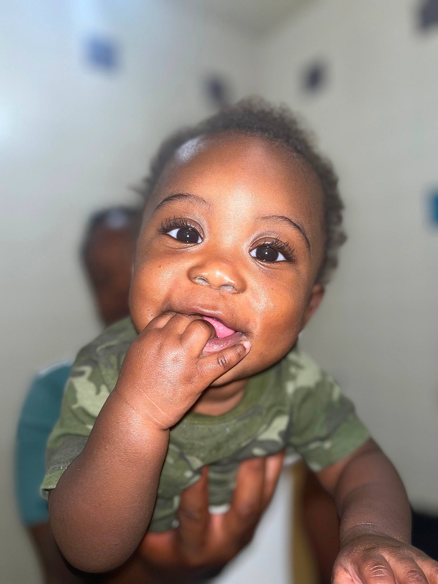 Randell is registered to the contest to win money with this photo: cheek, child, ear, eyelash, finger, flash_photography, fun, gesture, happy, head, iris, lip, mouth, nail, nose, person, room, skin, smile, thumb