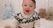 Julian participe au concours pour gagner de l'argent avec cette photo : baby, background, child, corduroy_pants, cozy, cute, floor, happy, homedecor, indoor, infant, knitted_sweater, plush_toy, portrait, red_socks, sitting, smiling, soft_texture, stuffed_animal, wooden_blocks