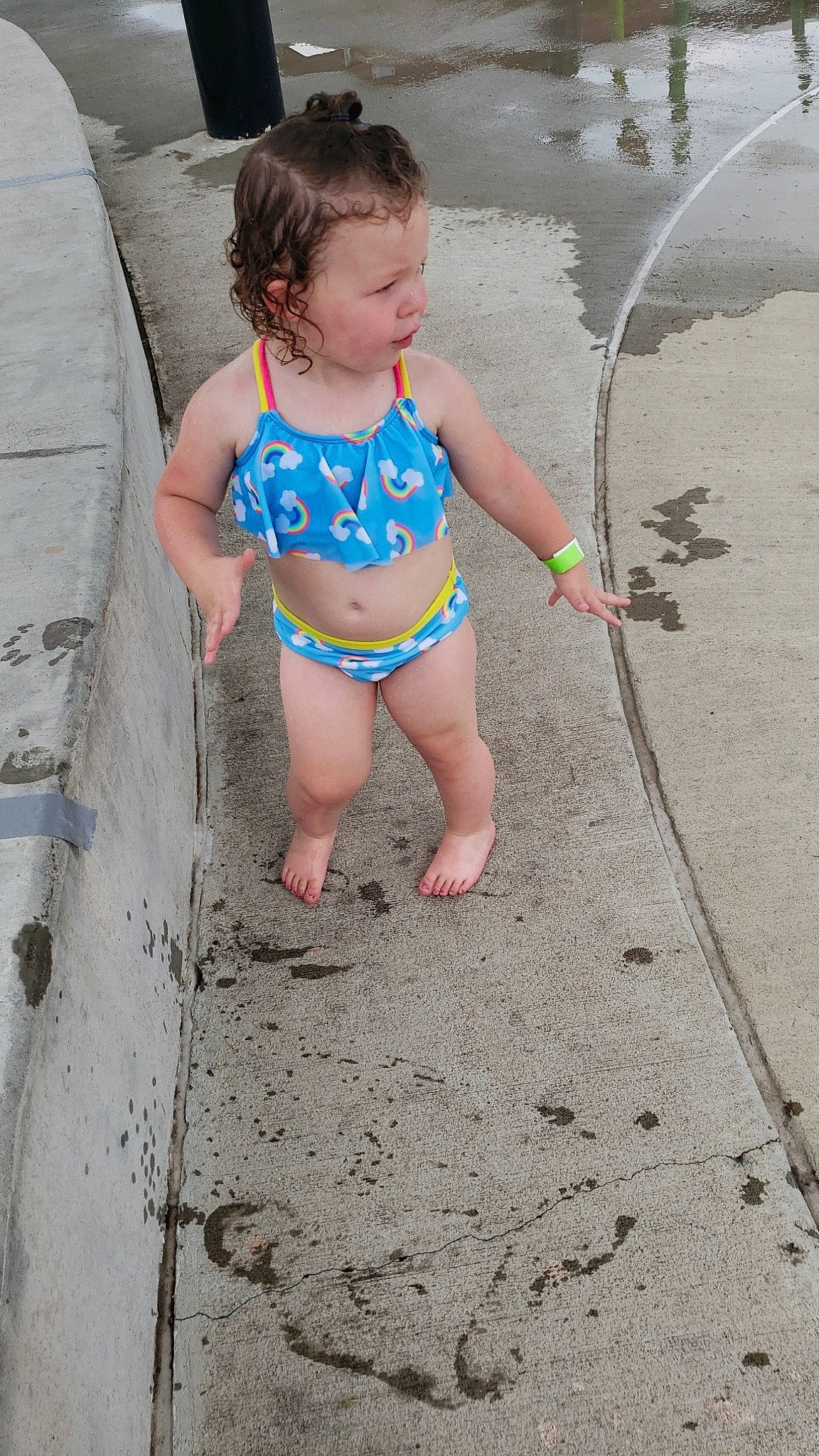 Jayde is registered to the contest to win money with this photo: barefoot, child, fun, leg, person, play, sand, summer, toddler, vacation, water