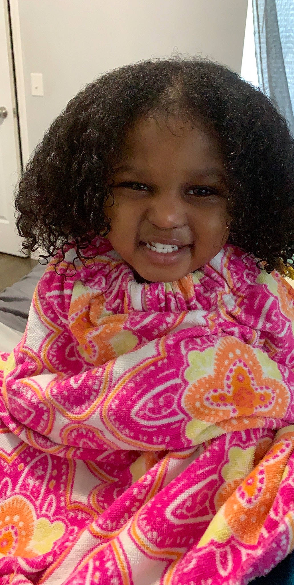 Cherish joined the competition — help win amazing prizes! black_hair, cheek, child, hair, joy, lip, magenta, person, pink, skin, smile, textile, toddler