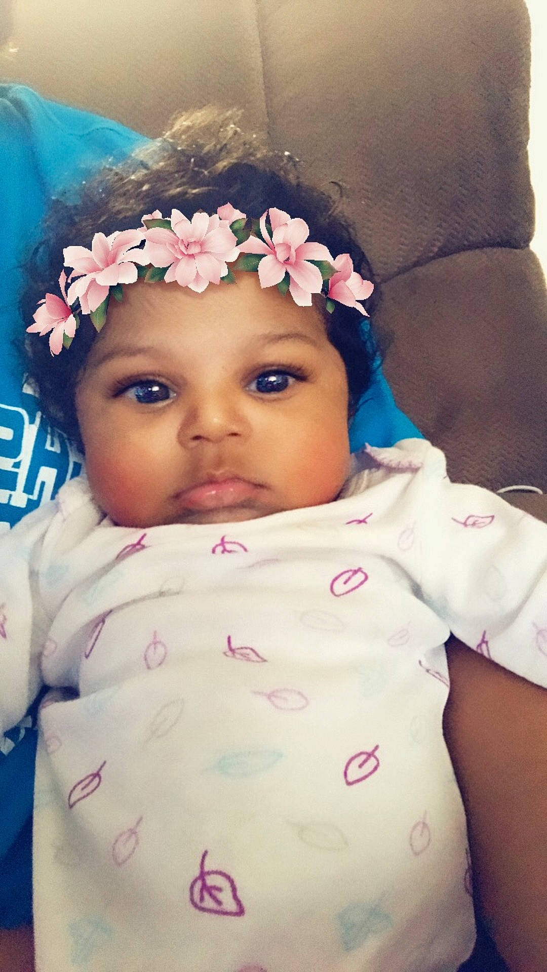 Laylani joined the competition — help win amazing prizes! beauty, cheek, child, cool, day, eye, face, forehead, fun, girl, hair_accessory, head, headgear, infant, person, pink, product, skin, smile, textile