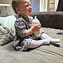 Léna participe au concours pour gagner de l'argent avec cette photo : baby, bottle, child, couch, cute, face, floral_dress, furniture, hand, happy, home, indoor, infant, milk_bottle, pillow, sitting, small_child, smiling, toddler, white_tights