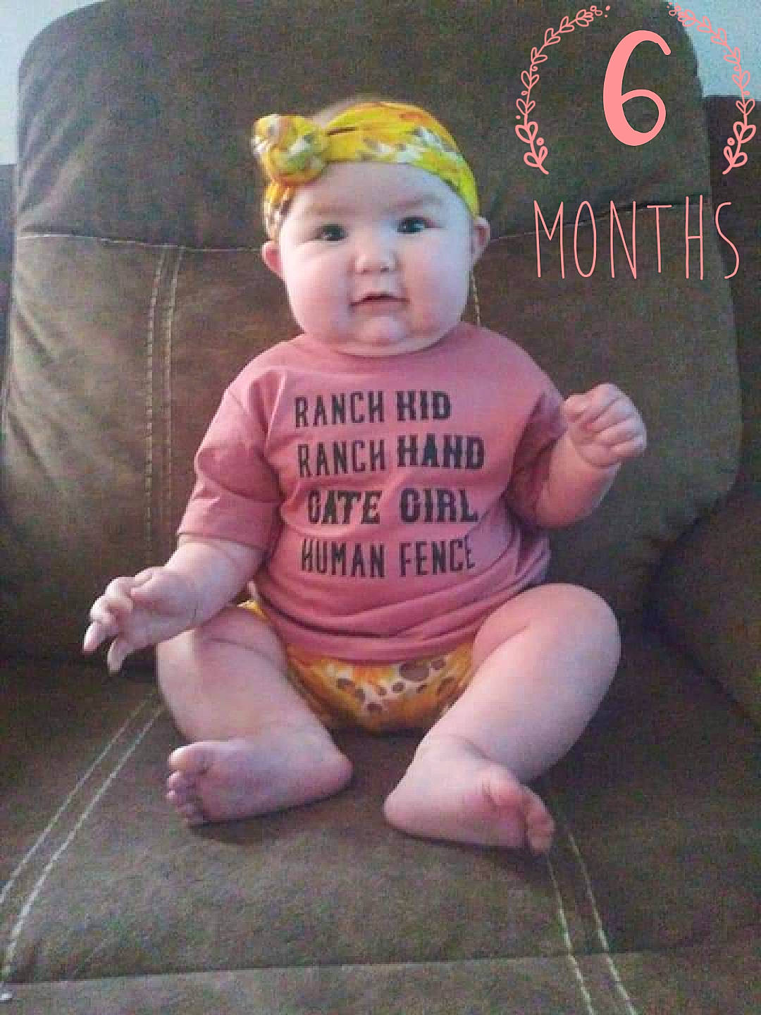 Mavis joined the competition — help win amazing prizes! baby, baby_toddler_clothing, child, headgear, headwear, person, pink, sitting, toddler