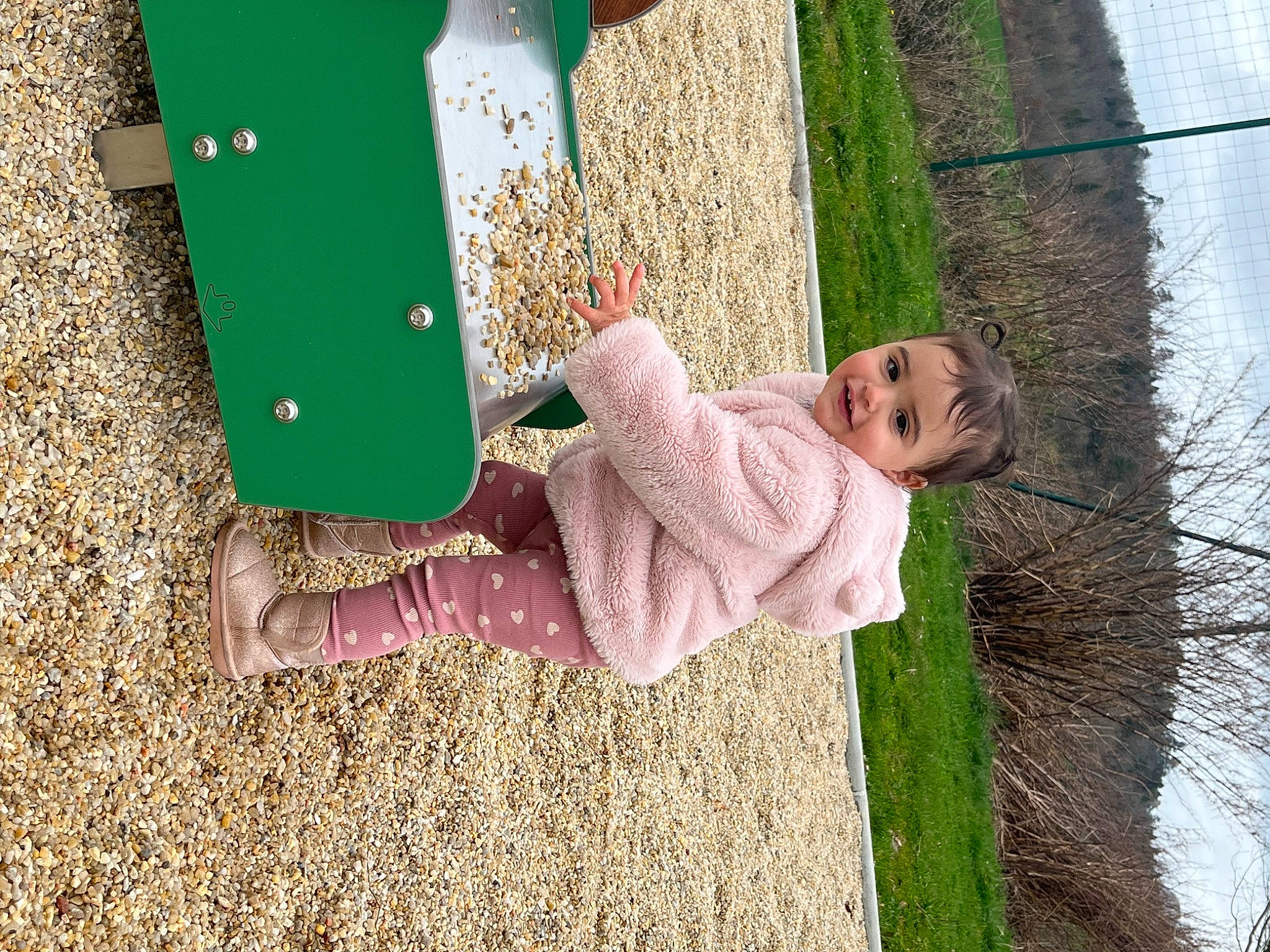 Pearl participe au concours pour gagner de l'argent avec cette photo : art, baby, baby_toddler_clothing, child, fun, grass, happy, joy, leisure, pattern, people_in_nature, person, plant, play, recreation, sitting, sky, smile, soil, toddler