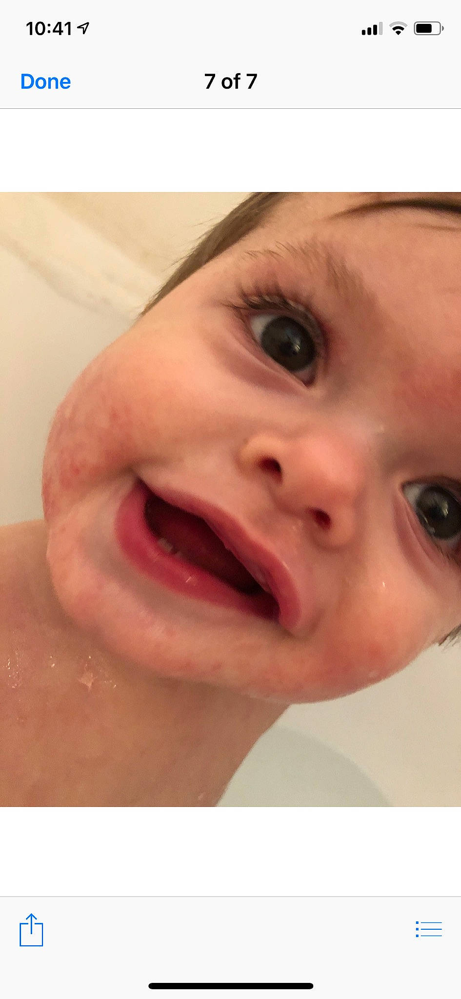 Haidyn joined the competition — help win amazing prizes! baby, baby_making_funny_faces, cheek, child, chin, close_up, eye, face, facial_expression, head, jaw, lip, mouth, nose, organ, person, skin, smile, toddler, tongue