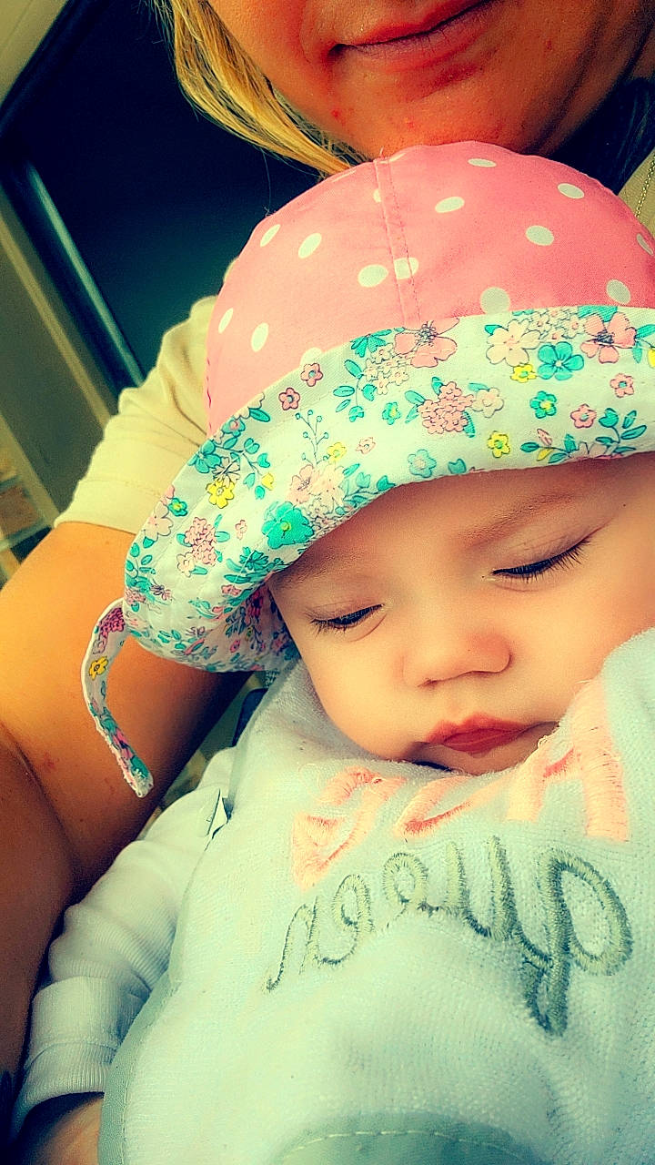 Kinsley is registered to the contest to win money with this photo: baby, baby_toddler_clothing, cap, cheek, child, chin, comfort, cool, eye, fashion_accessory, fun, happy, hat, headgear, headwear, lip, pattern, person, skin, sleeve