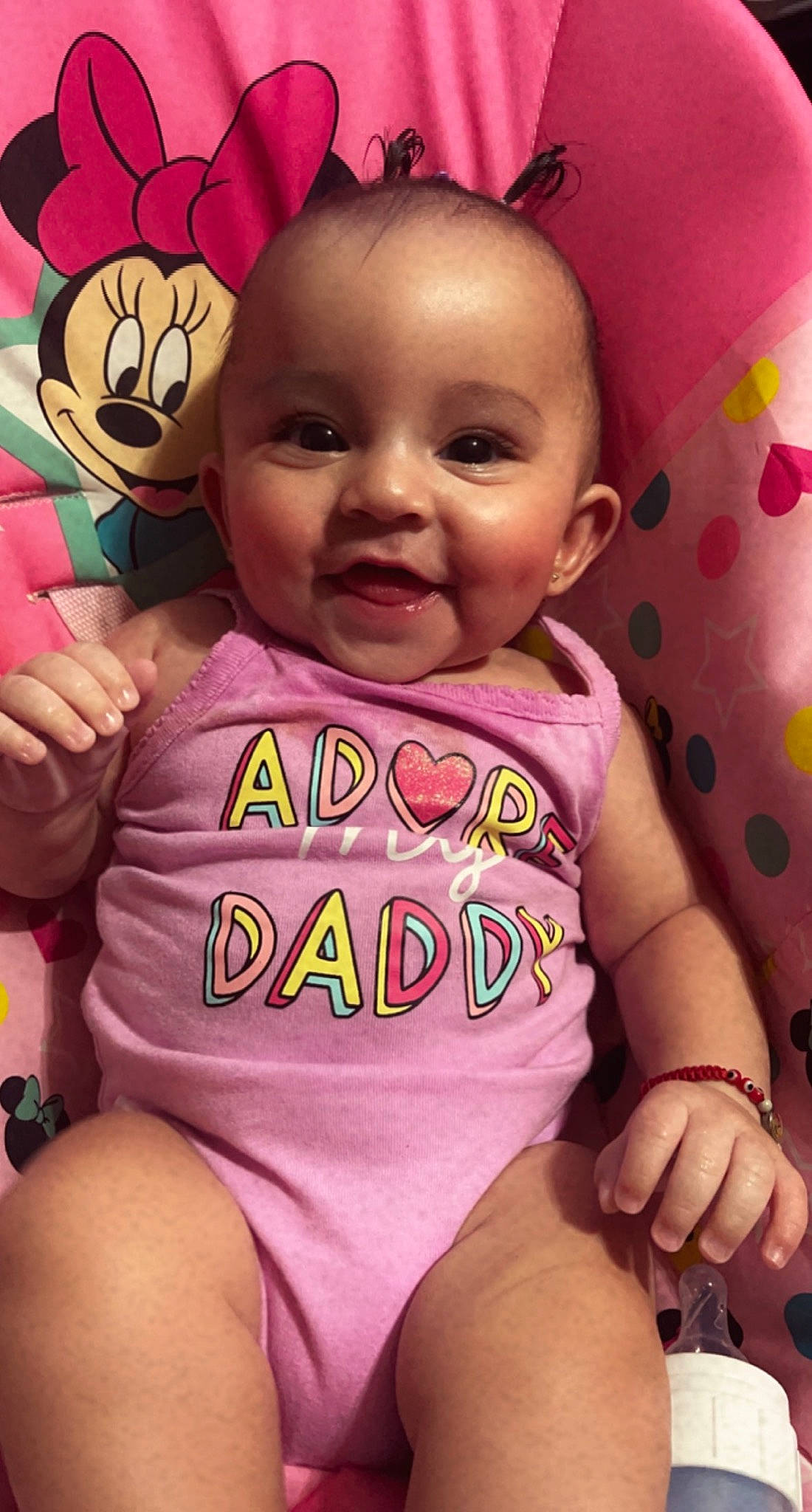 Everleigh joined the competition — help win amazing prizes! arm, baby_toddler_clothing, cheek, chin, eye, face, facial_expression, hand, happy, head, human, lip, mouth, nose, organ, person, photograph, product, skin, smile