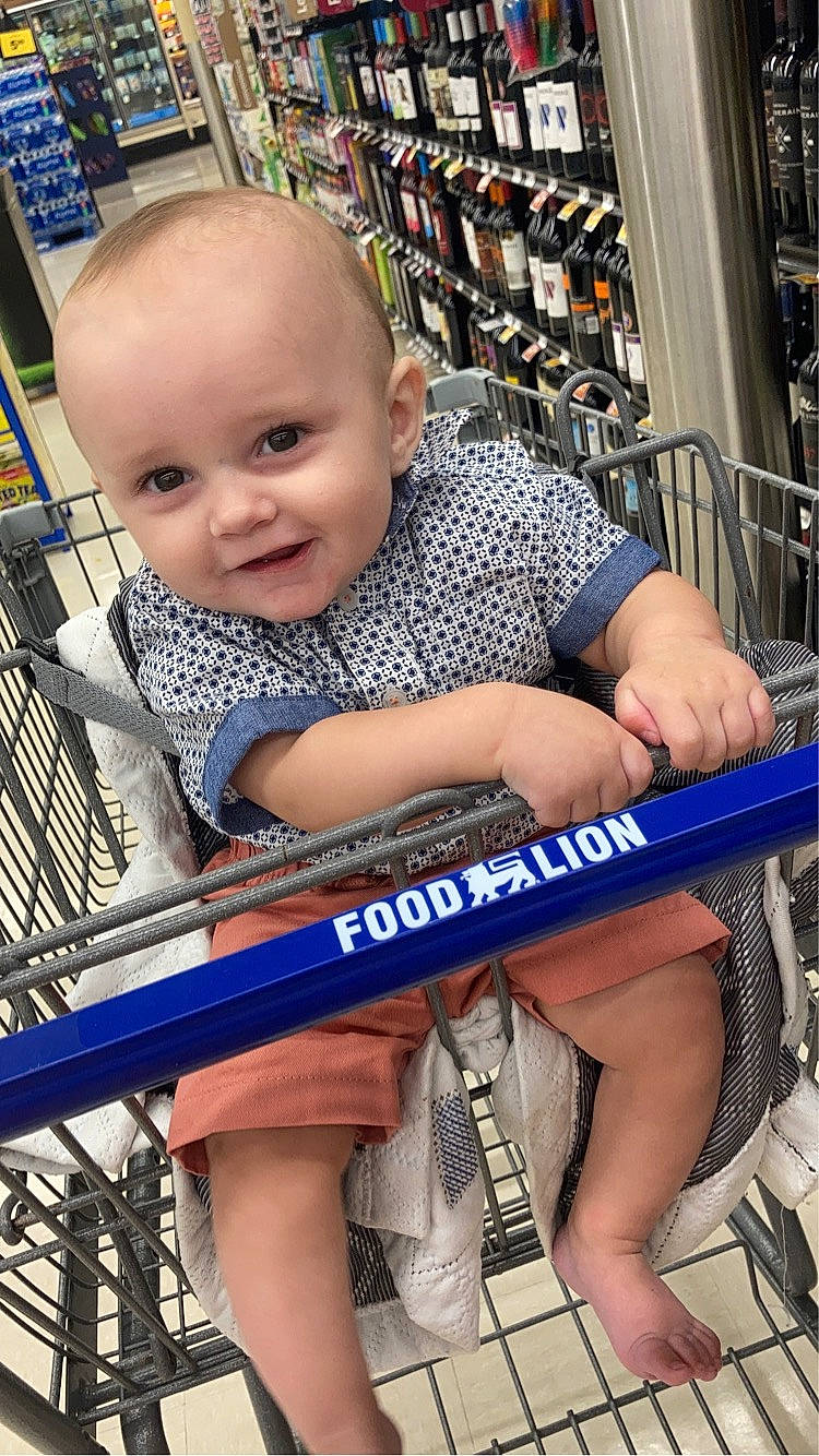 Lakeston joined the competition — help win amazing prizes! baby, baby_toddler_clothing, blue, child, customer, electric_blue, foot, fun, human_leg, joy, knee, lap, leg, organ, person, retail, shelf, shopping_cart, sitting, smile