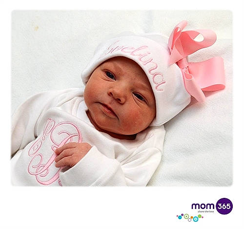 Evelina joined the competition — help win amazing prizes! baby, baby_sleeping, bonnet, child, ear, headgear, headwear, person, pink, product, toddler