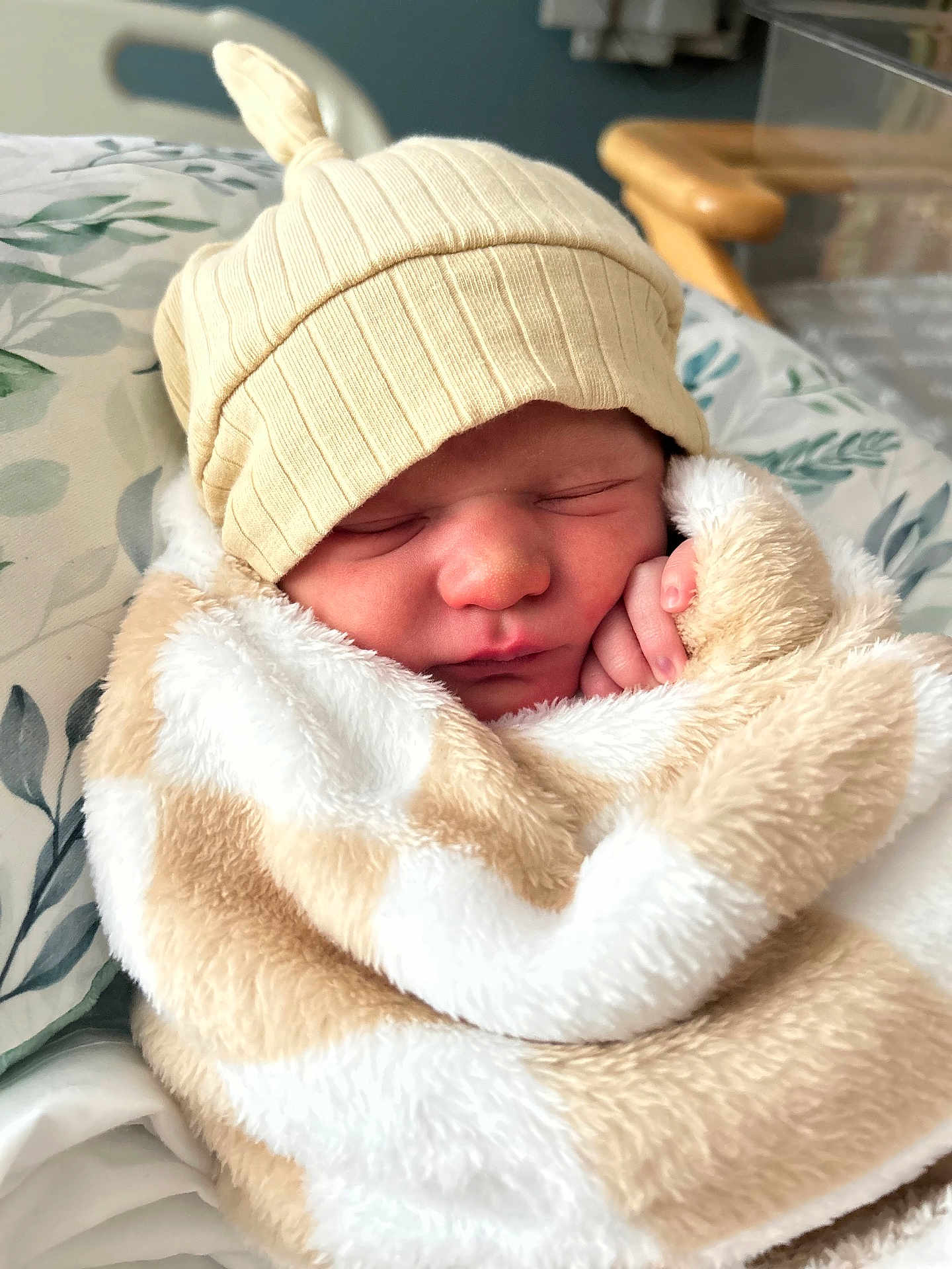 Elyas joined the competition — help win amazing prizes! newborn, baby, sleeping, blanket, hat, cozy, infant, soft, cute, wrapped, peaceful, indoors, child, face, portrait, warm, resting, knit, plush, comfort