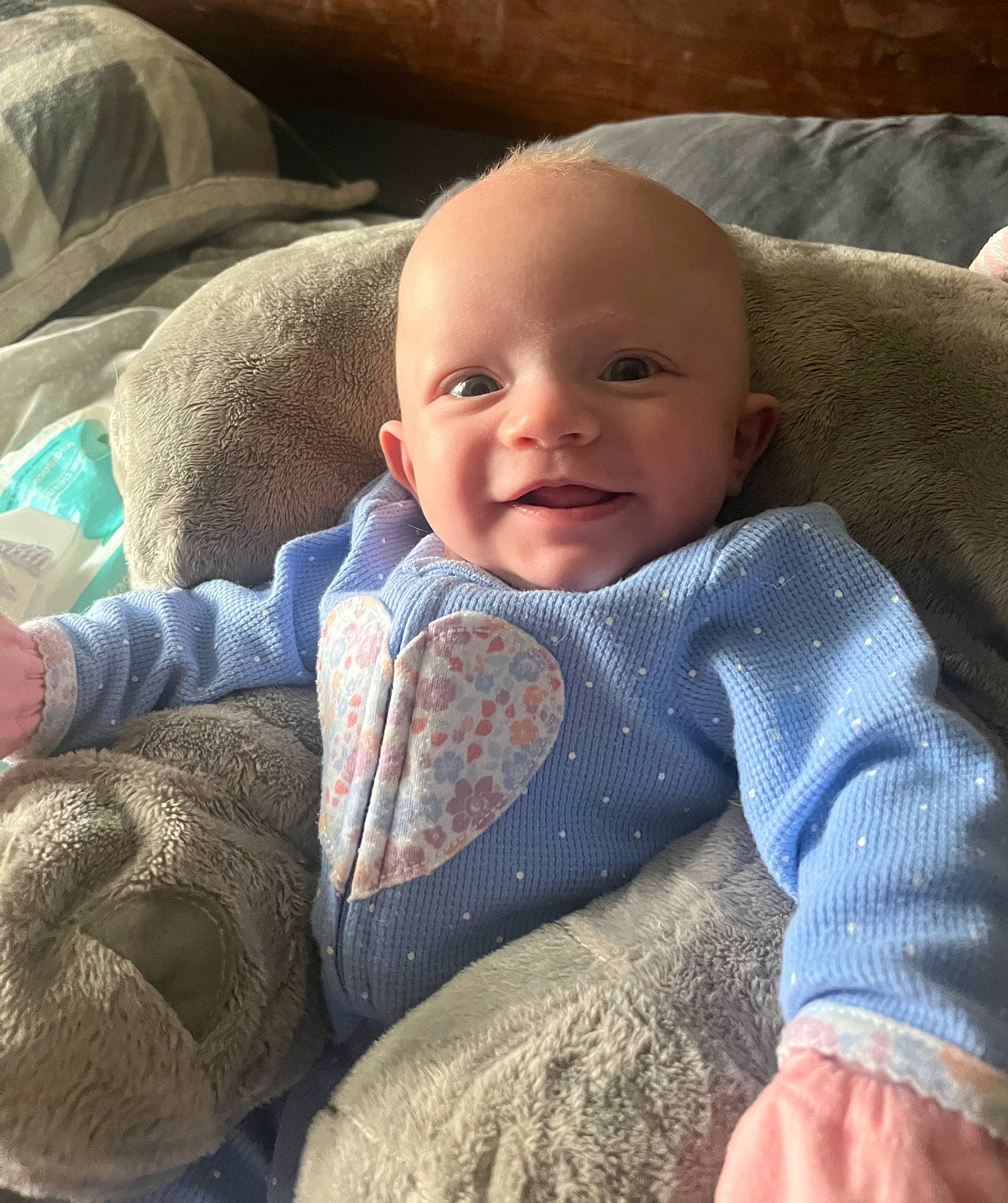 Kaiah Morris joined the competition — help win amazing prizes! baby, baby_toddler_clothing, cheek, child, comfort, cool, eye, face, facial_expression, finger, head, iris, joy, linens, nose, outerwear, person, sitting, skin, sleeve