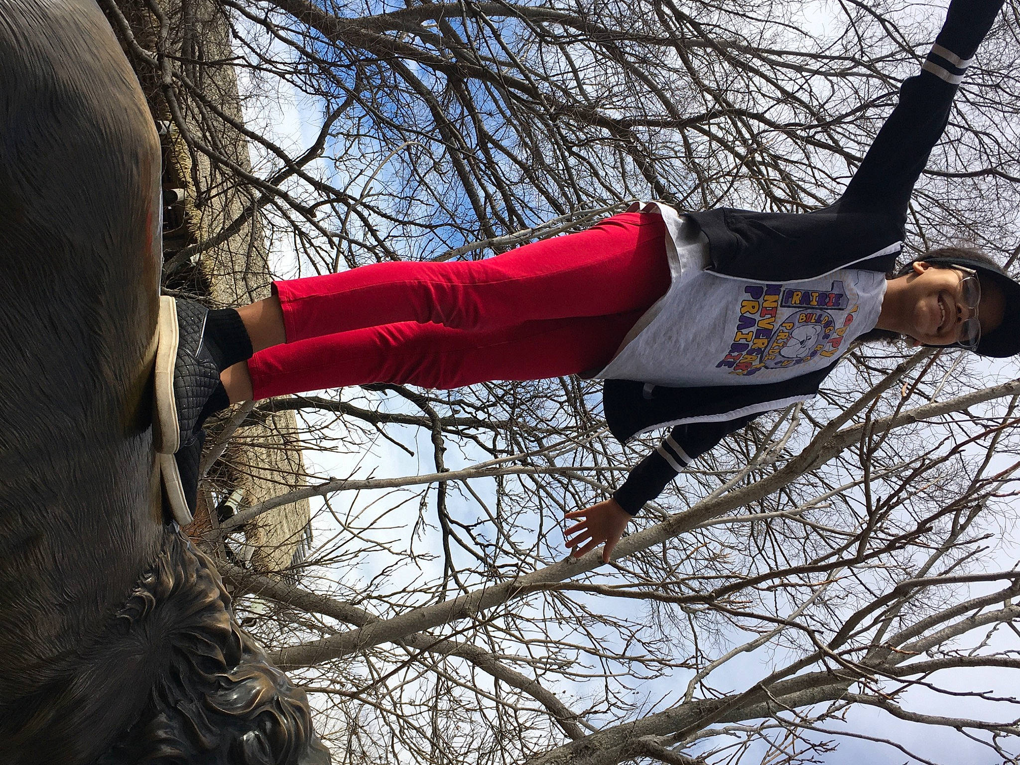 Ryder is registered to the contest to win money with this photo: branch, joy, person, plant, tree