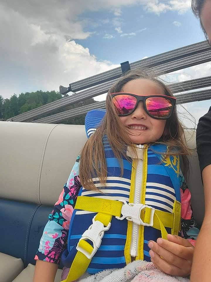 Harper Grace is registered to the contest to win money with this photo: child, cloud, cool, electric_blue, eyewear, fun, glasses, glove, goggles, happy, leisure, magenta, person, personal_protective_equipment, recreation, sky, summer, sunglasses, toddler, travel