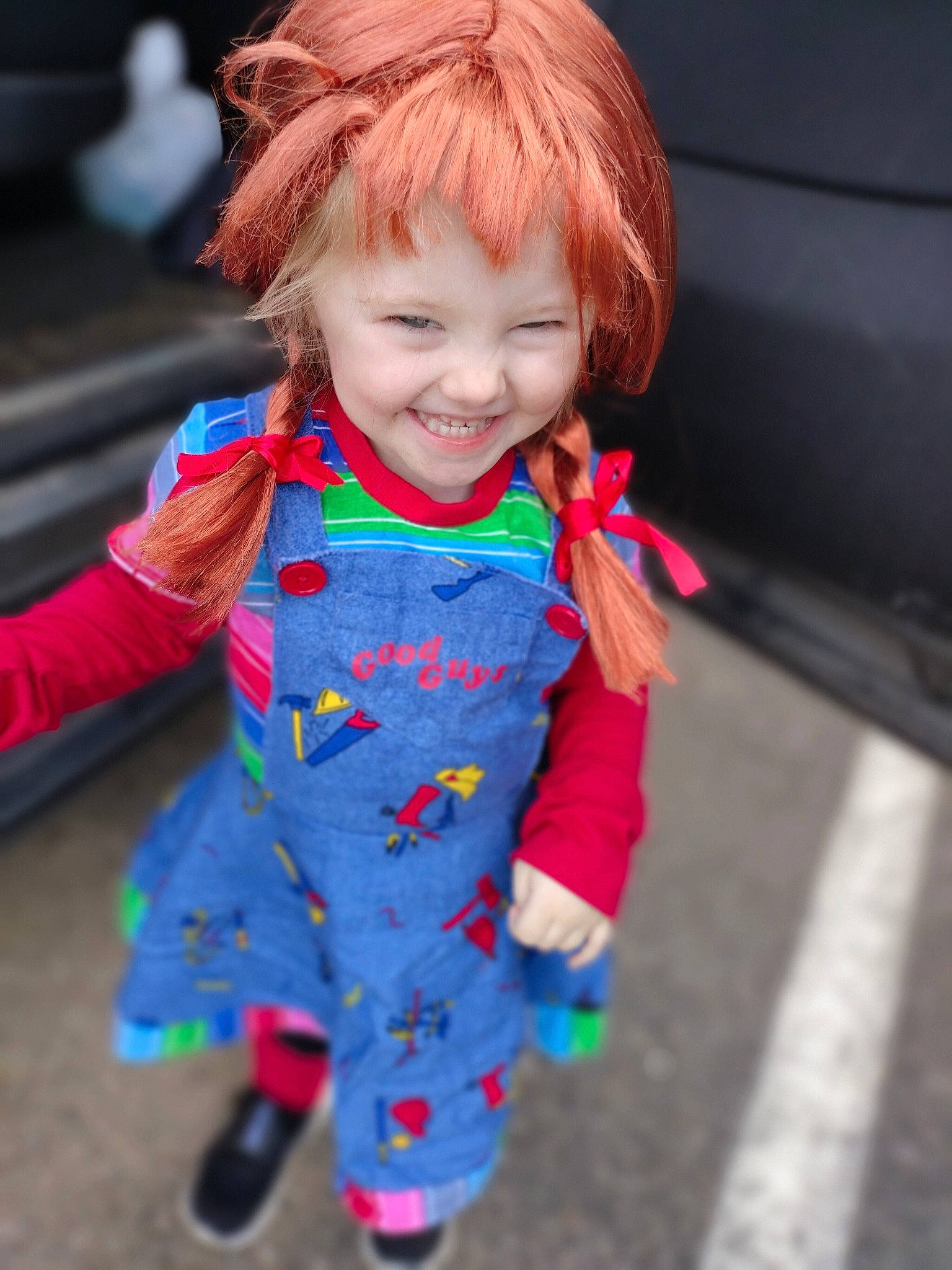 Nova is registered to the contest to win money with this photo: baby_toddler_clothing, child, dress, electric_blue, eye, face, facial_expression, fun, happy, head, iris, joy, leisure, magenta, nose, person, pink, skin, sleeve, smile