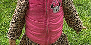 Alaiya Mary Deeter joined the competition — help win amazing prizes! child, girl, smiling, pigtails, blonde_hair, pink_vest, minnie_mouse, leopard_print, outdoor, grass, shoes, happy, cute, standing, fashion, playful, portrait, daylight, person, casual