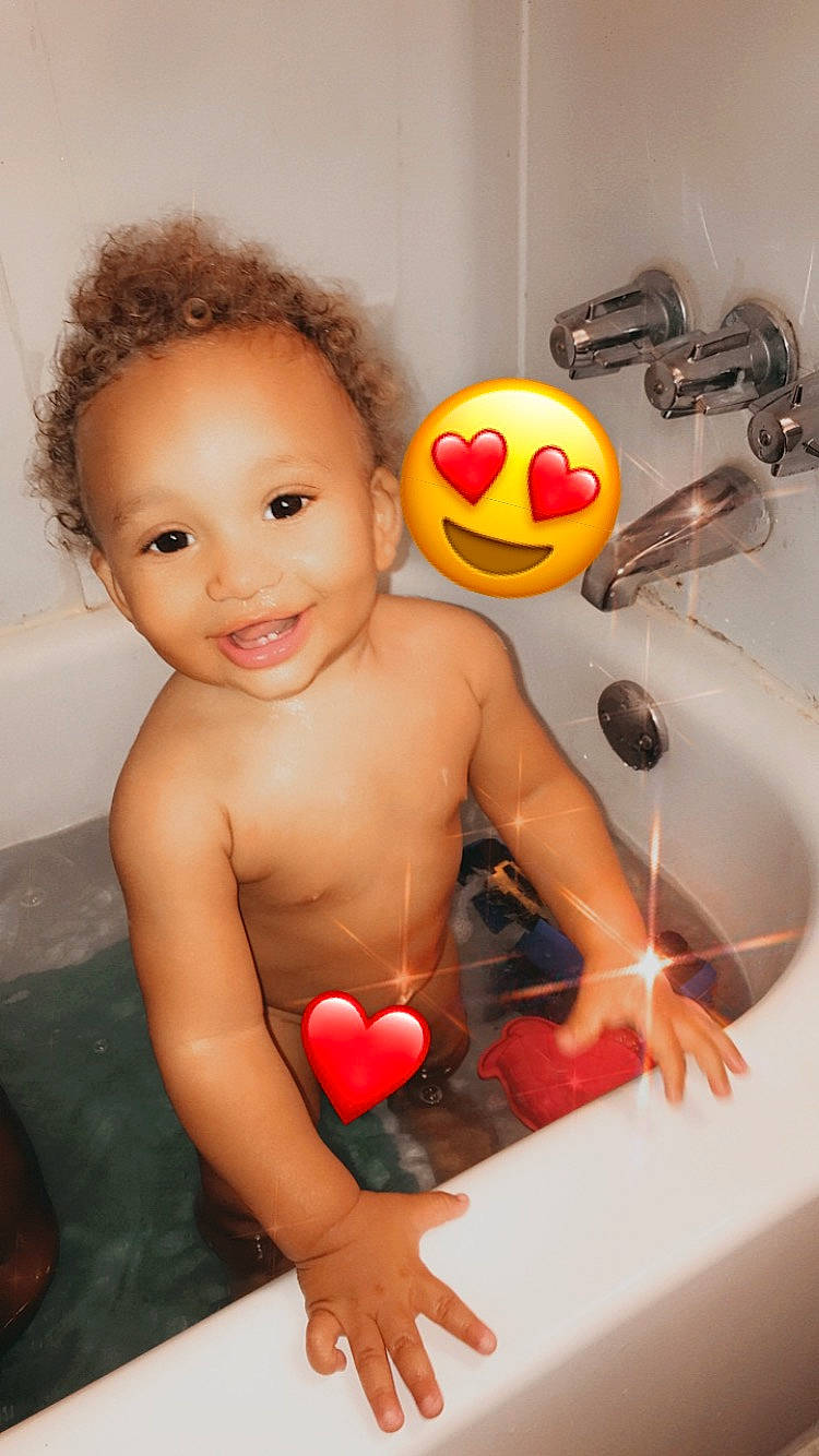 Armon joined the competition — help win amazing prizes! bath_toy, bathing, bathtub, child, joy, person, play, plumbing_fixture, room, rubber_ducky, toddler, toy, washing
